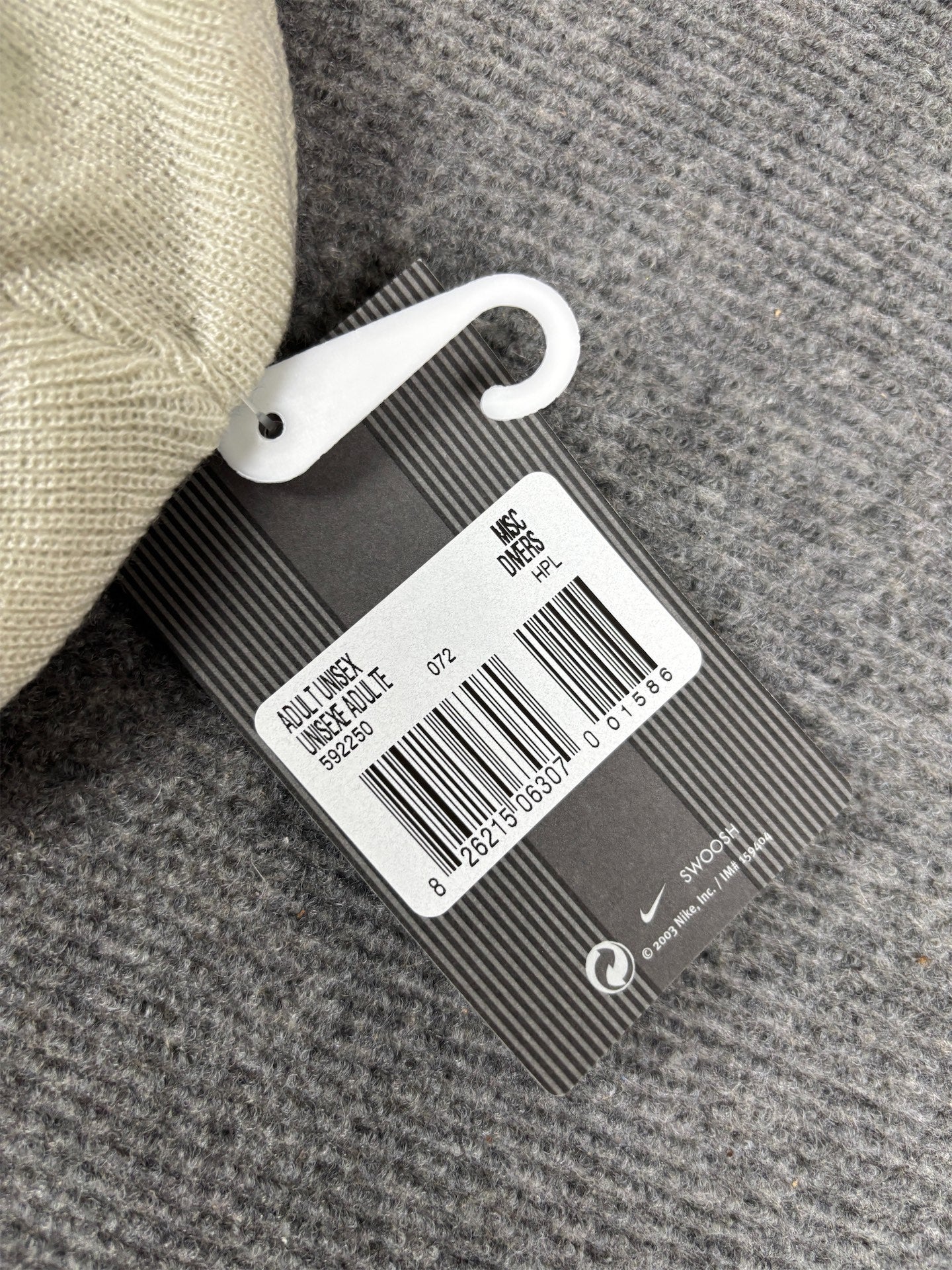 Vintage Y2K Nike Golf Beanie Men's Grey 2003 New w Tags Deadstock