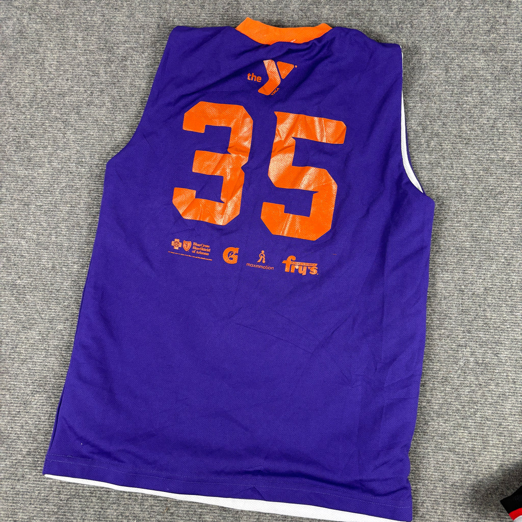 Phoenix Suns Jr Reversible Basketball Jersey Men's Small Purple White
