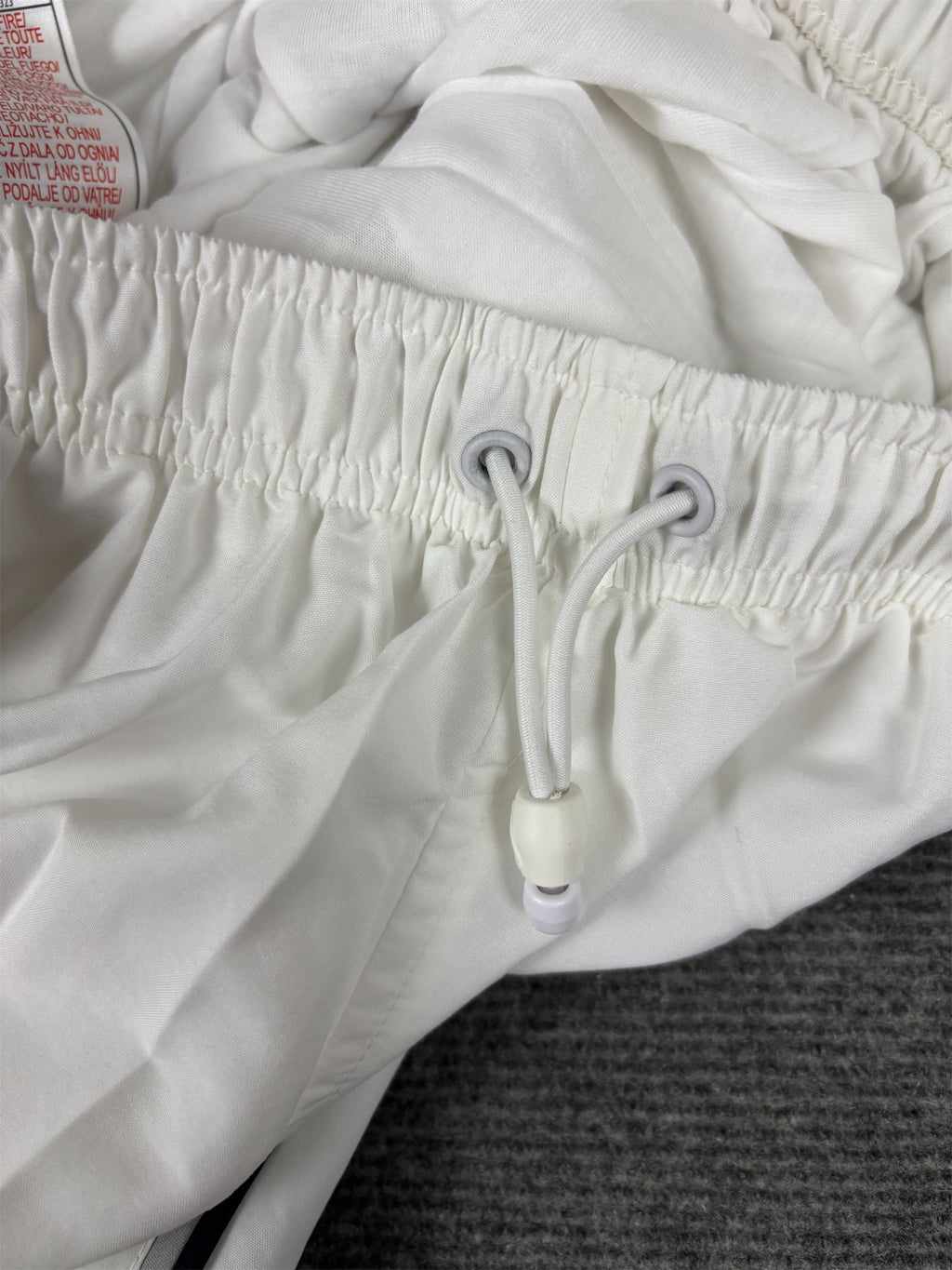 Vintage Y2K Nike 3/4 Track Pants Men's XXL White Black Grey Piping Deadstock Joggers Wide Leg