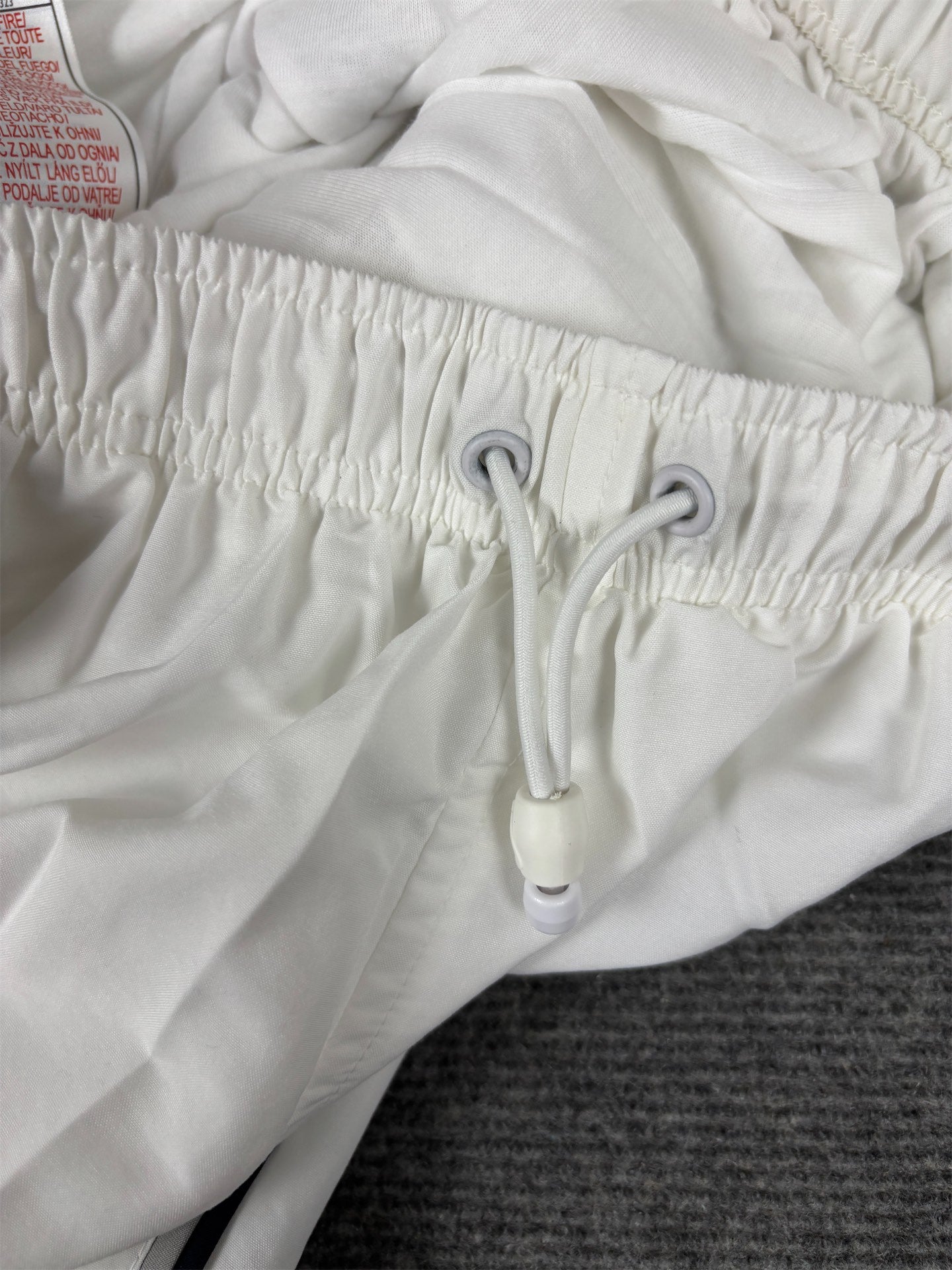 Vintage Y2K Nike 3/4 Track Pants Men's XXL White Black Grey Piping Deadstock Joggers Wide Leg