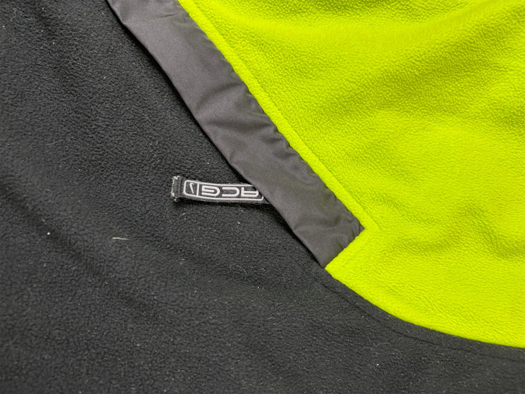Vintage Y2K Nike ACG Vest Men's S Black Lime Green Fleece Gillet Zip Up Mock Neck