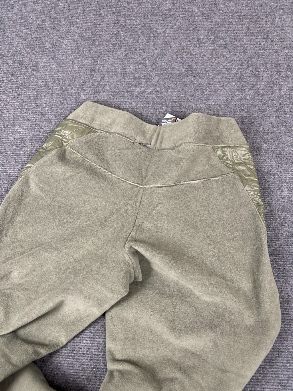 Vintage Y2K Nike ACG Track Pants Women's S Green Fleece Embroidered Joggers Slim