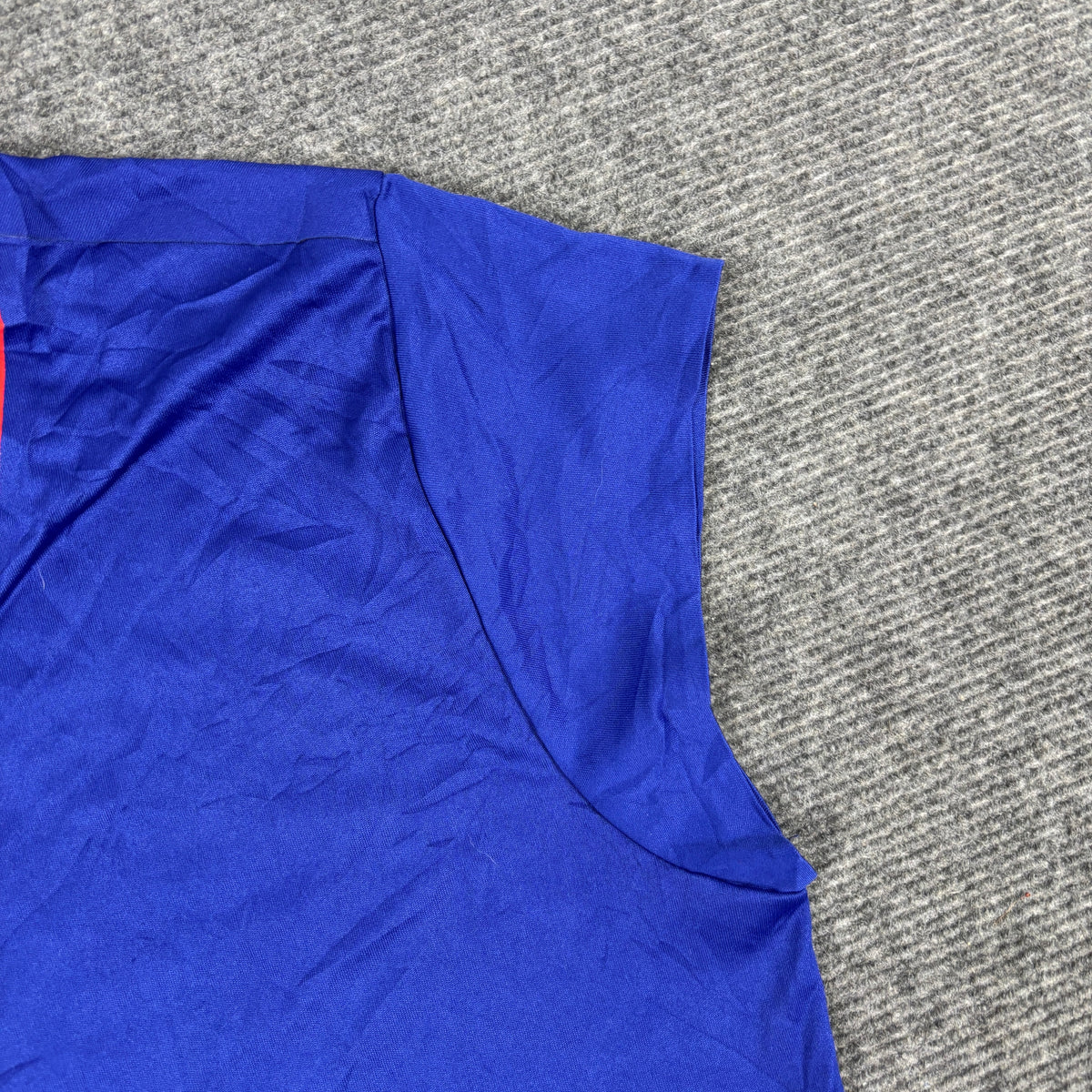 y2k Adidas Scoop Neck Activewear Top Women's Small Blue Orange Adipure