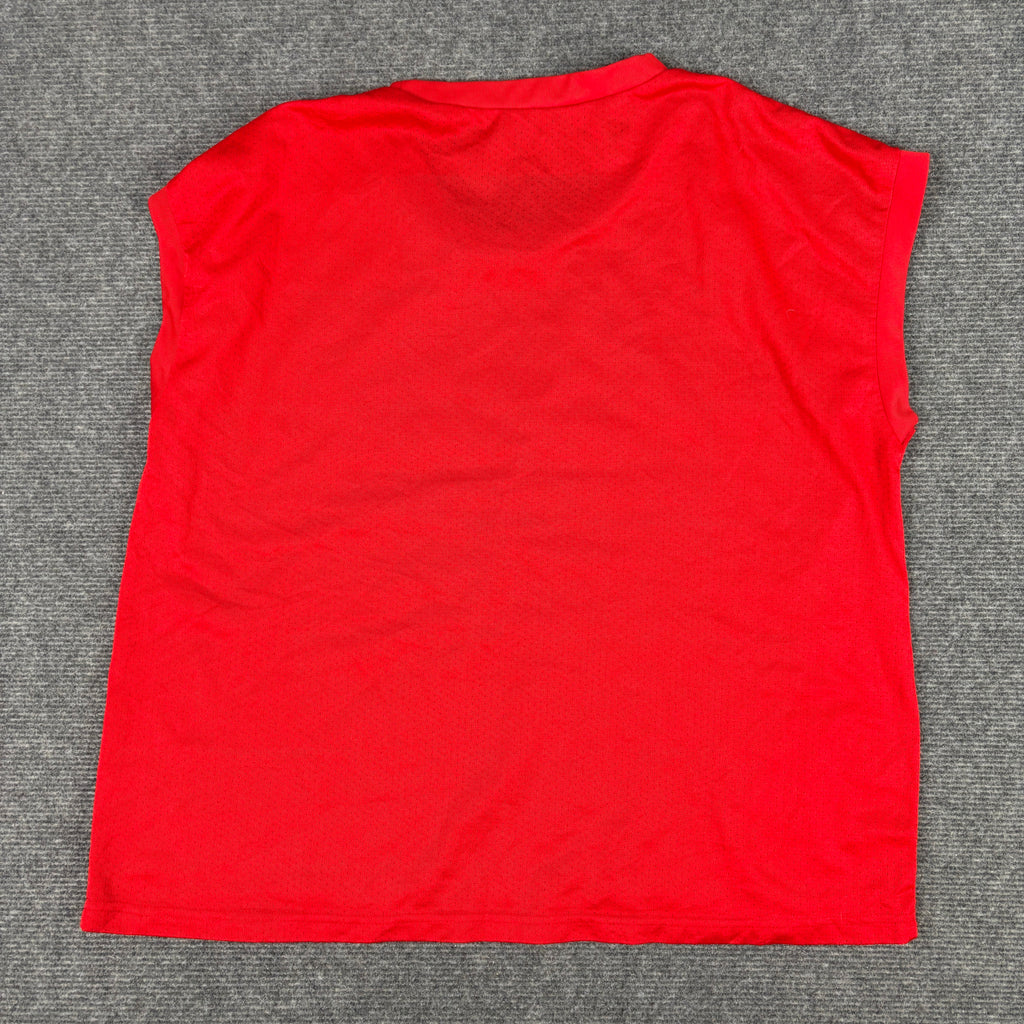 Vintage Honda Boxy Tank Top Men's Medium Red White Mesh T-shirt