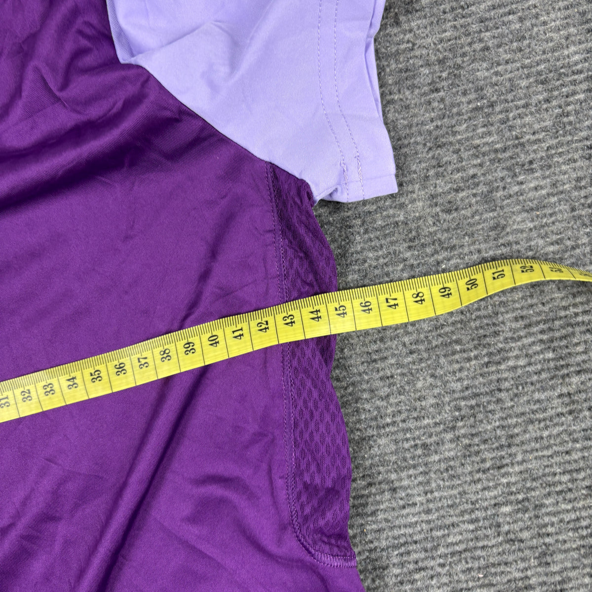 y2k Adidas Climacool Activewear Top Women's Small Purple Colour Block T-shirt