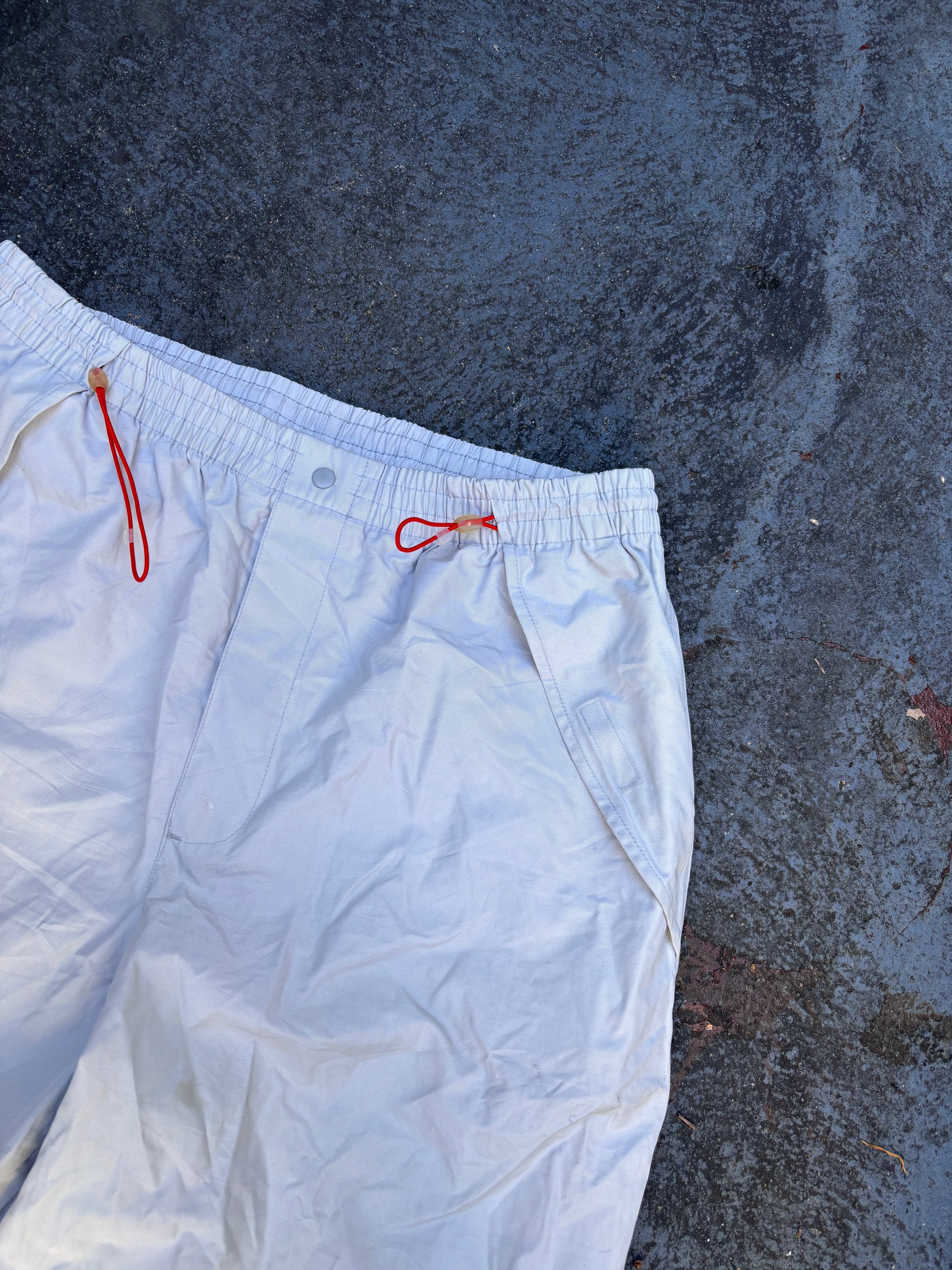 Vintage Y2K Nike Hiking Track Pants Size L Grey Orange Details Wide Leg Gorpcore