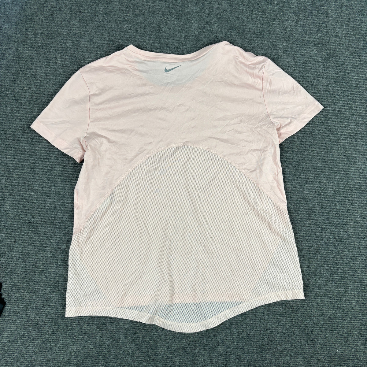 Nike Dri-Fit Activewear Top Women's Small Pink Grey Running T-shirt