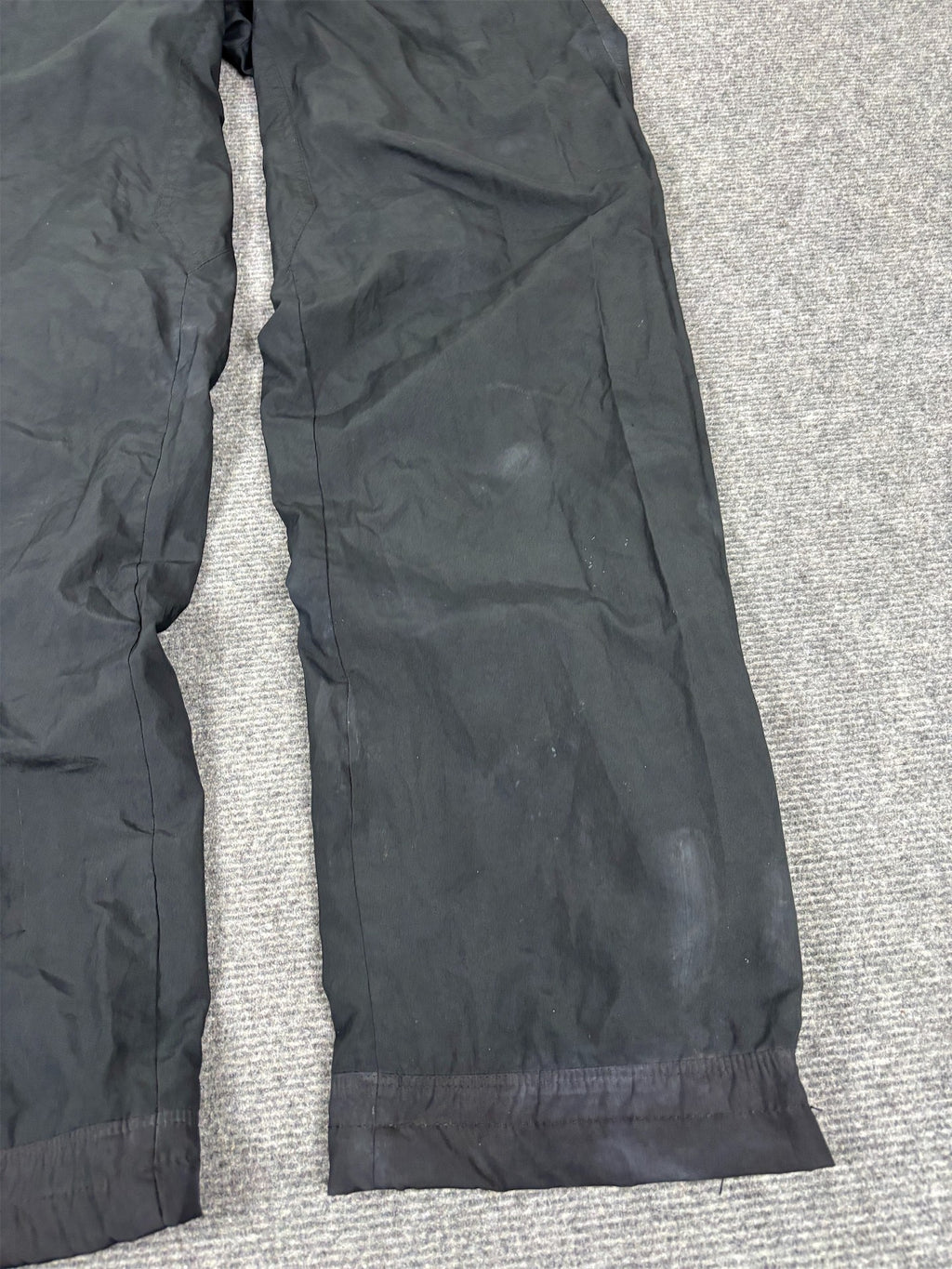 Classic Nike Track Pants Men's S Black Gold Swoosh Dri-fit Joggers Straight Leg