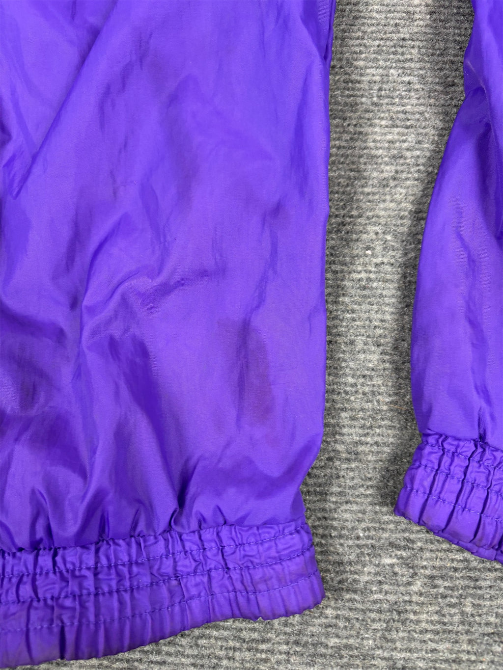 Vintage 90's Nike Track Pants Women's L Purple Pink Logo Parachute Joggers Tapered