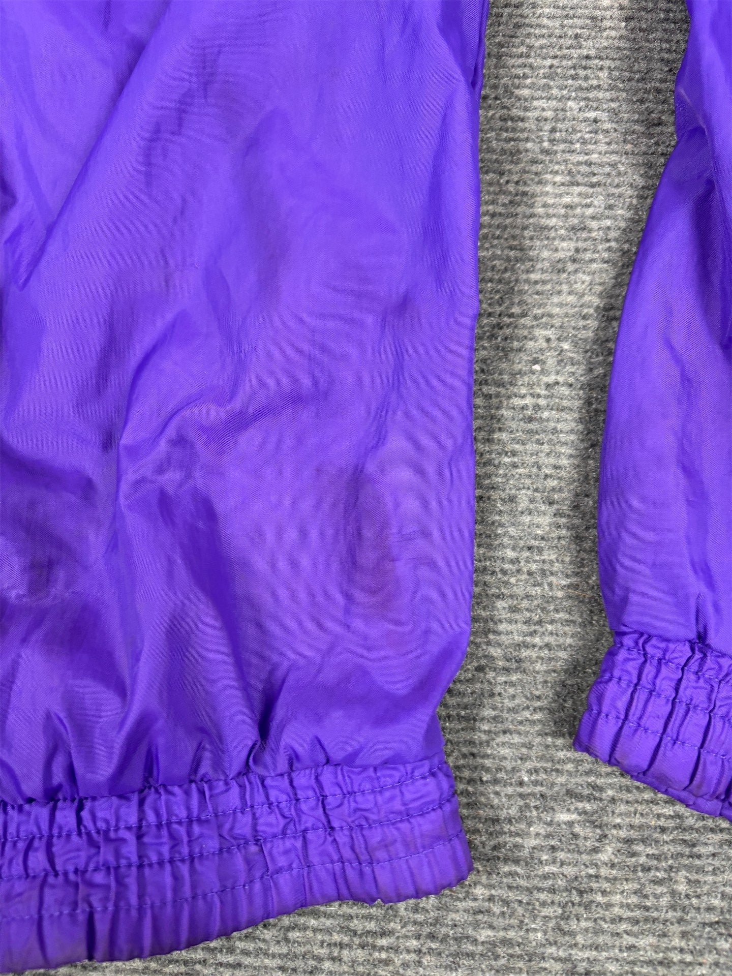 Vintage 90's Nike Track Pants Women's L Purple Pink Logo Parachute Joggers Tapered