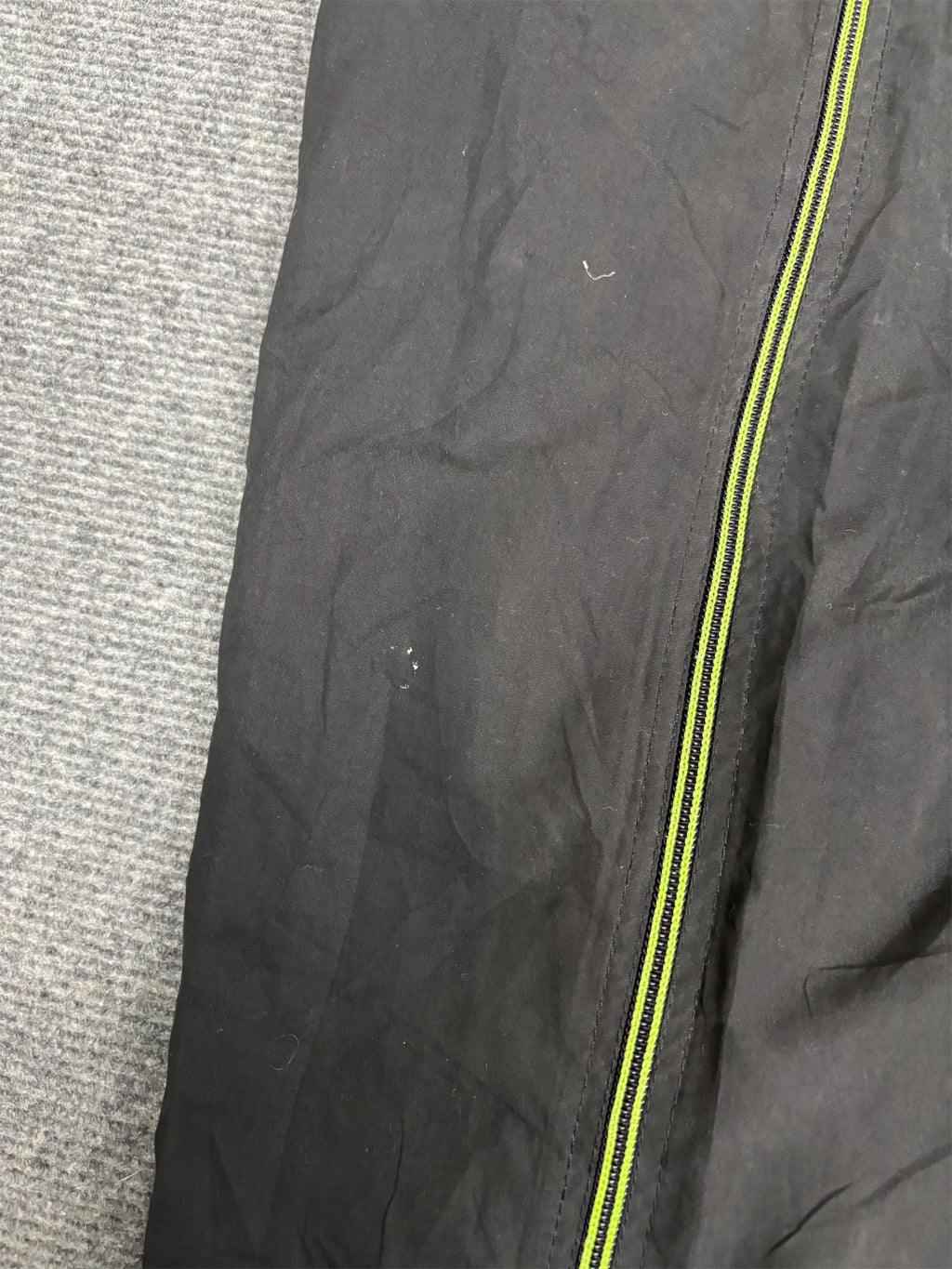 Vintage 90's Nike Track Pants Men's S Black Basketball Full Zip Joggers Wide Leg