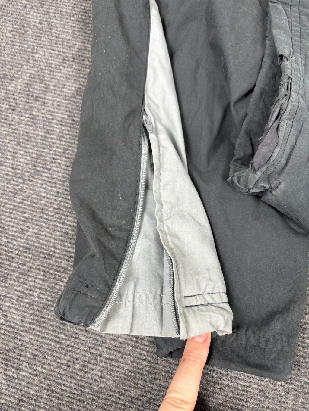 Vintage Y2K Nike Track Pants Men's M Grey Piping Spell Out Joggers Wide Leg