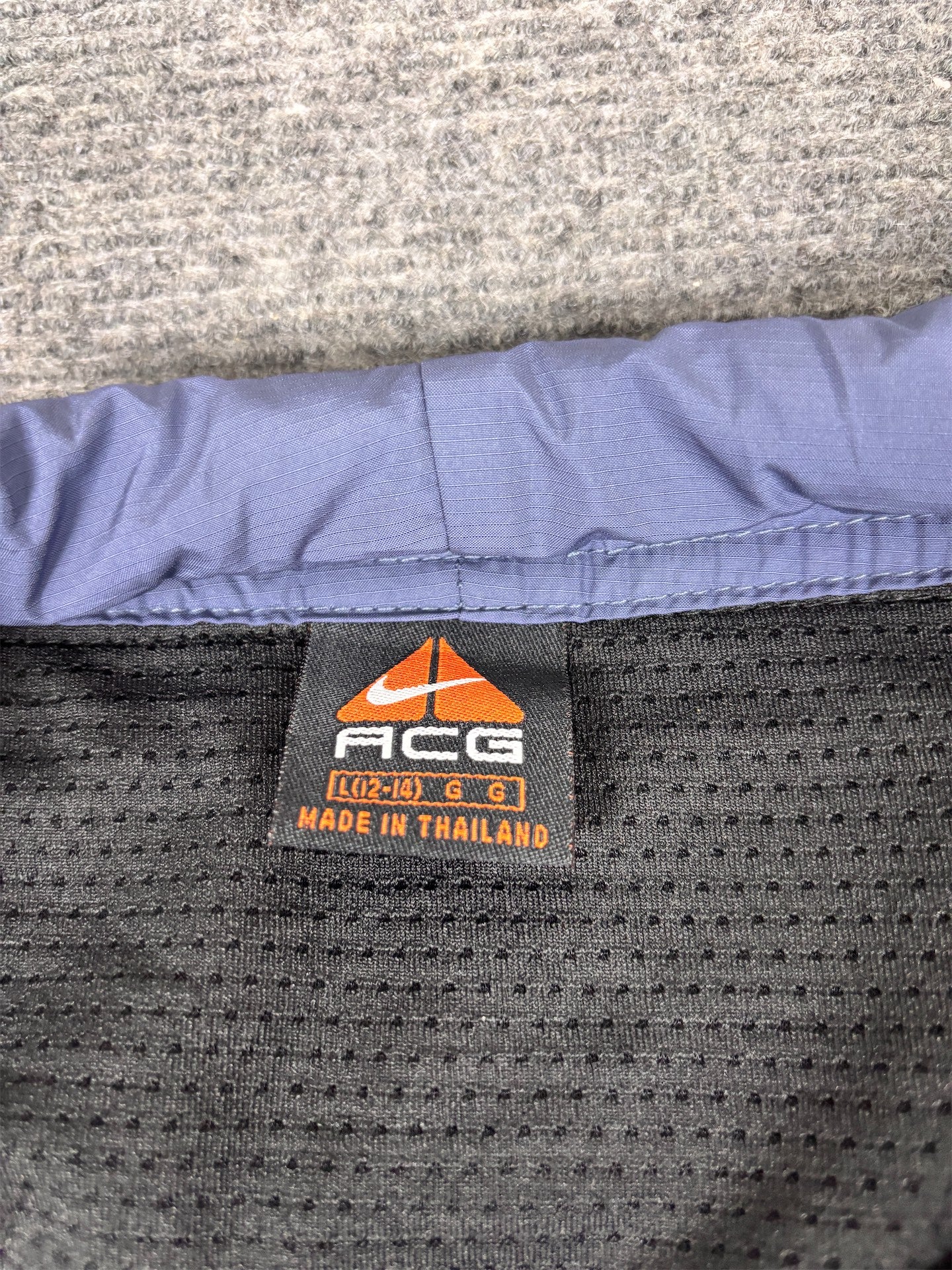 Vintage 90's Nike ACG Track Pants Women's L Purple Swoosh Belted Alpha Project Joggers Wide Leg