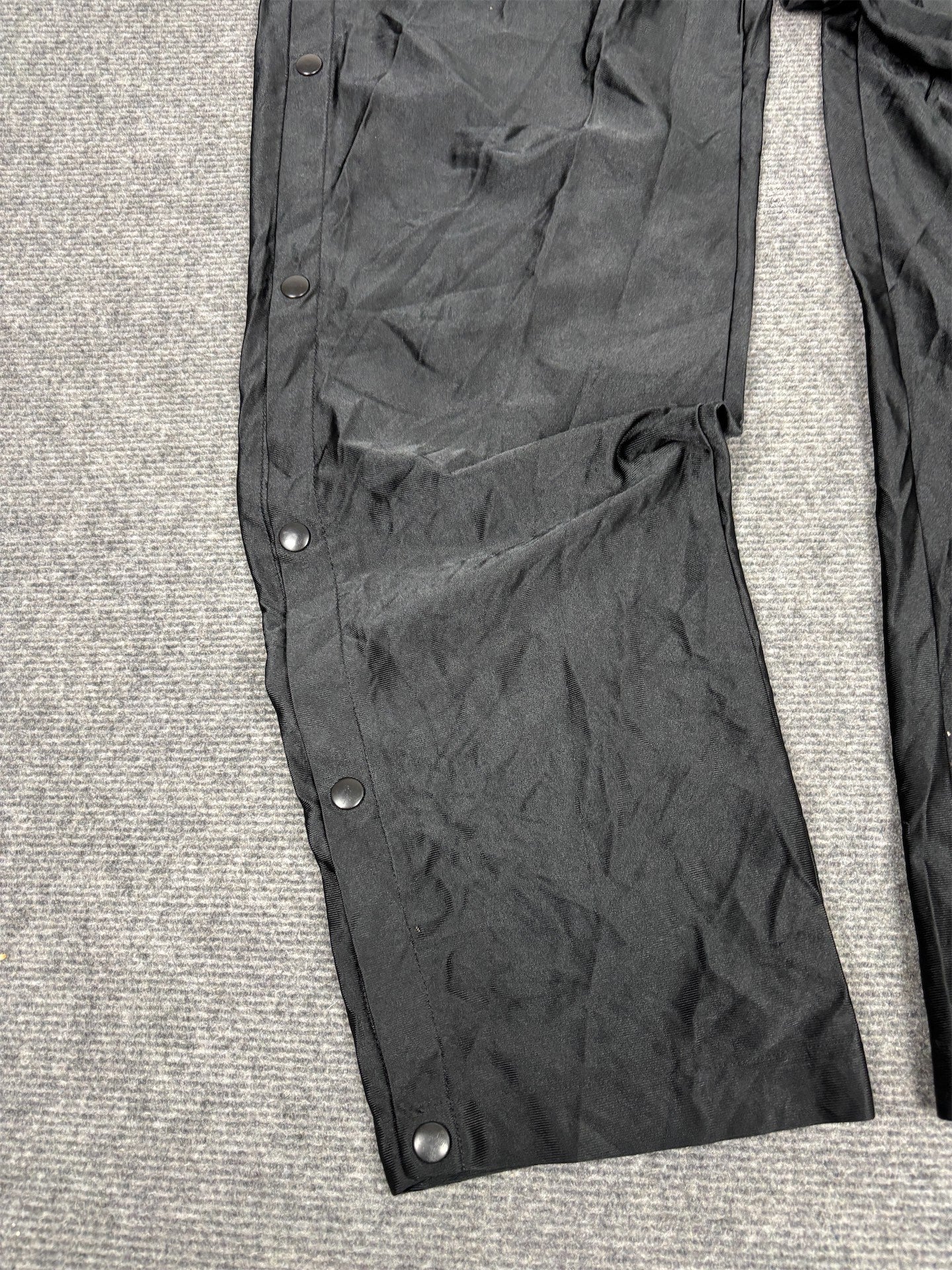 Vintage 90's Nike Track Pants Men's M Black Tear Away Joggers Wide Leg