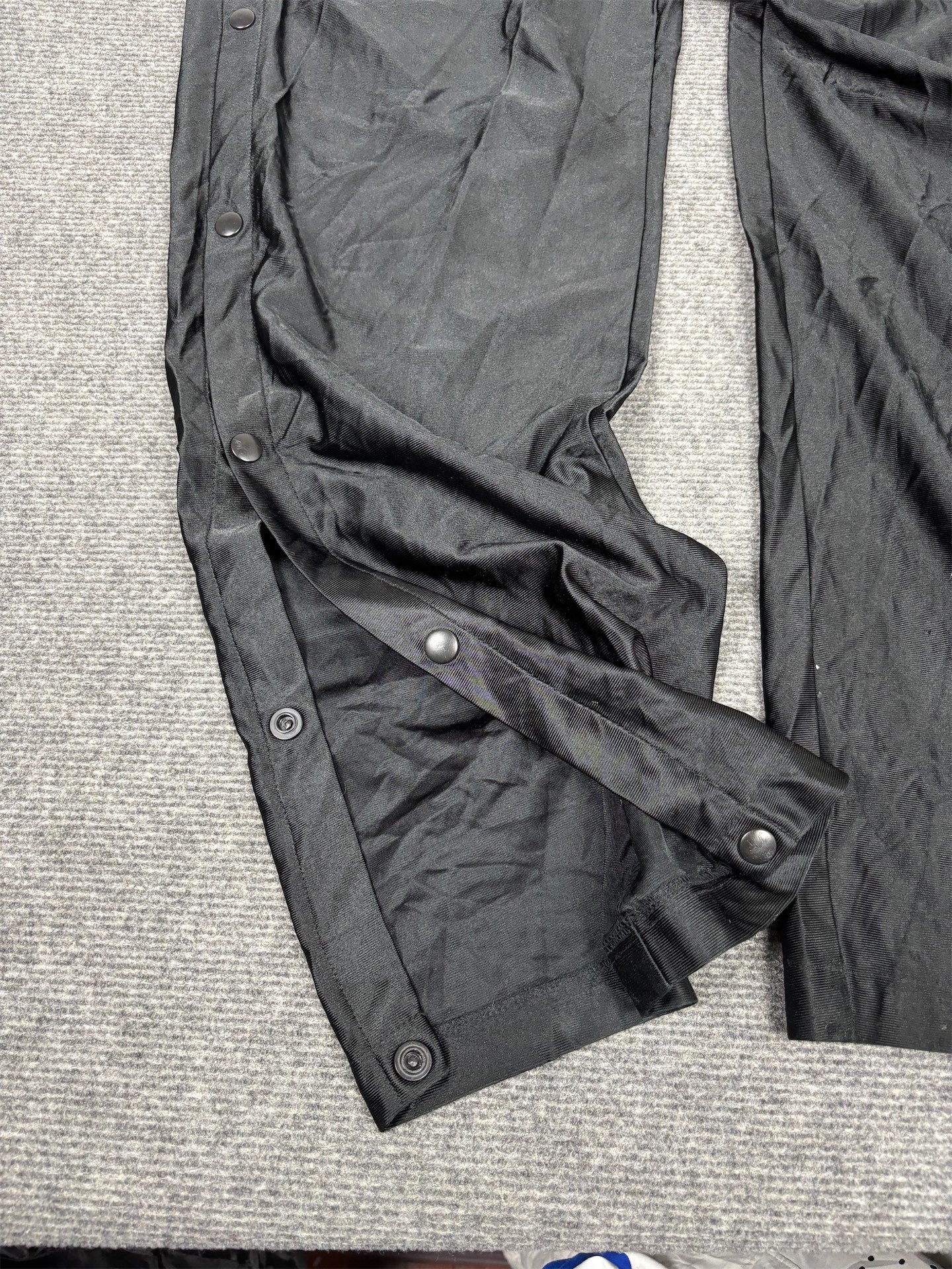 Vintage 90's Nike Track Pants Men's M Black Tear Away Joggers Wide Leg