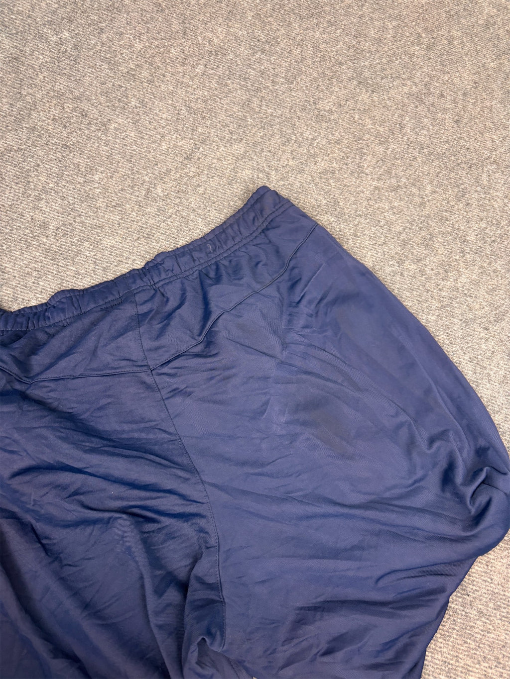 Vintage Y2K Nike Track Pants Men's XL Navy White Piping Joggers Wide Leg