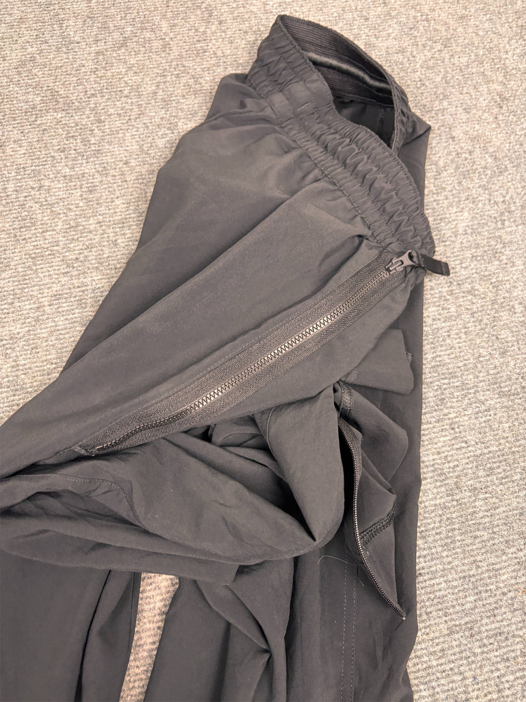 Classic Nike Track Pants Men's XL Black Dri-Fit Running Joggers Tapered