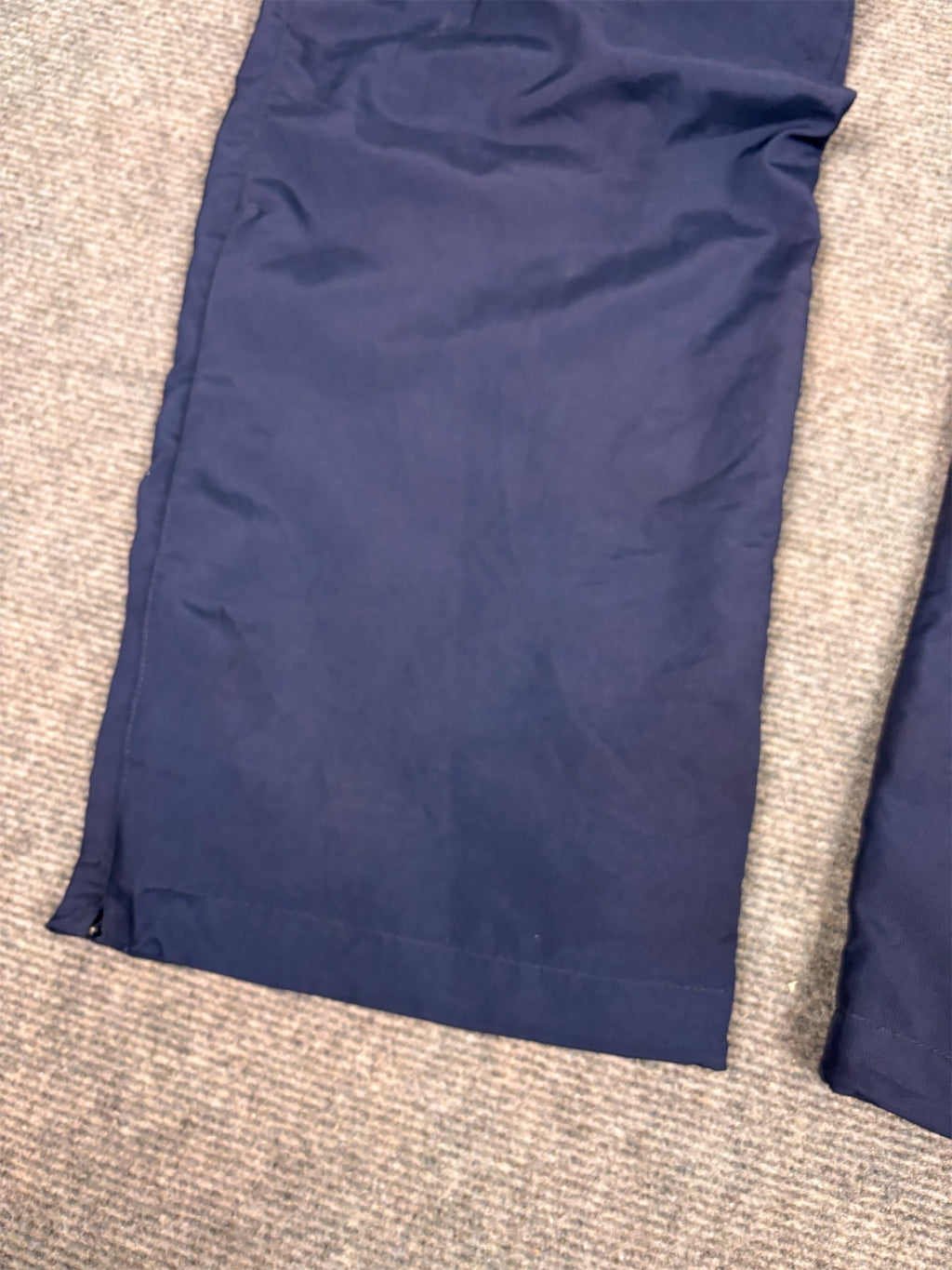 Classic Nike Track Pants Men's S Navy White Swoosh Joggers Wide Leg