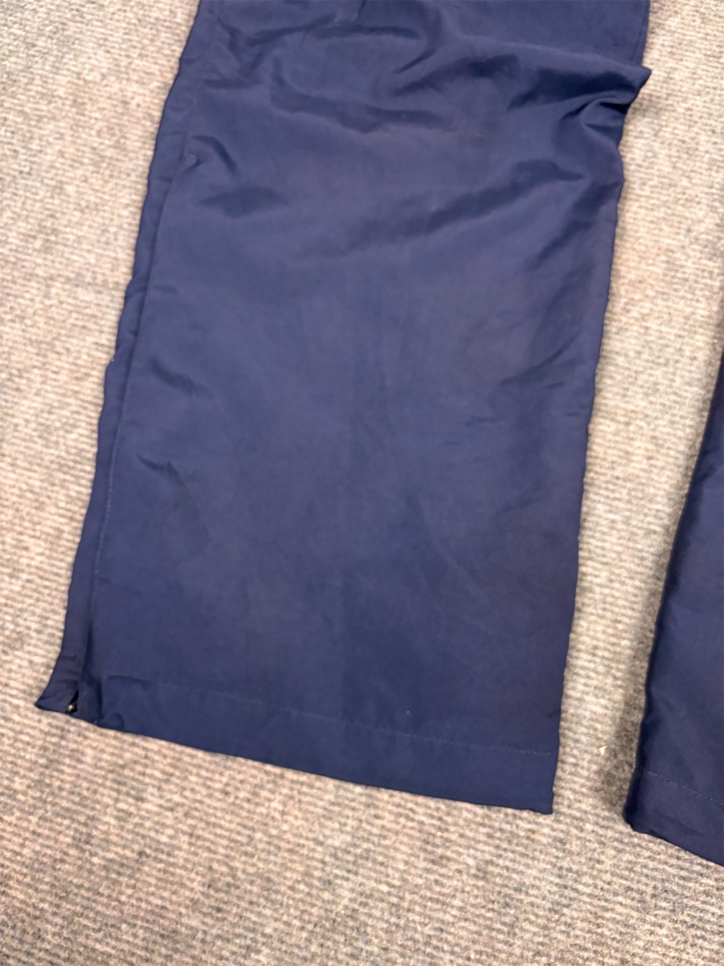 Classic Nike Track Pants Men's S Navy White Swoosh Joggers Wide Leg