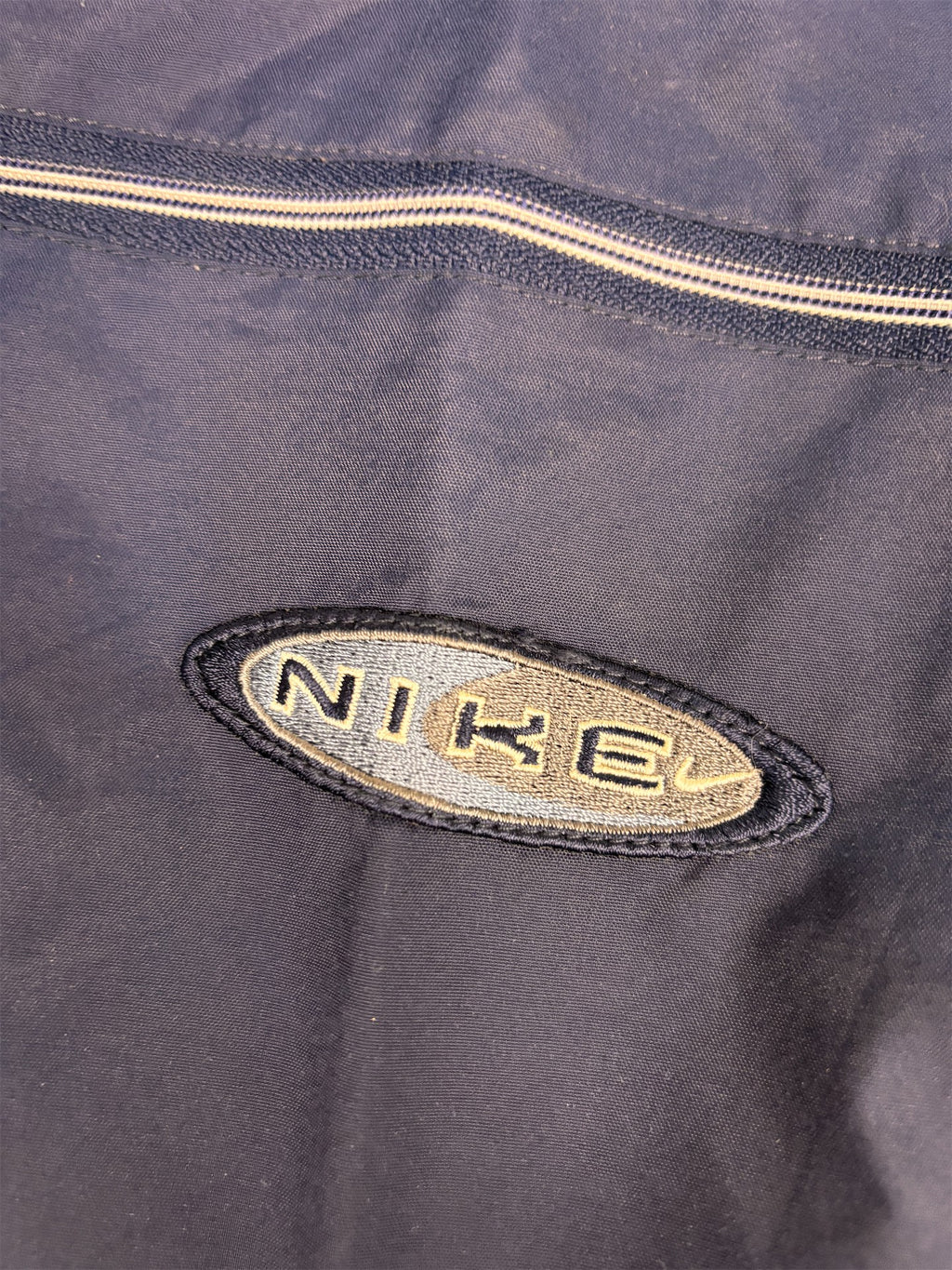 Vintage Y2K Nike Cargo Track Pants Men's XL Navy Super Baggy Joggers Wide Leg