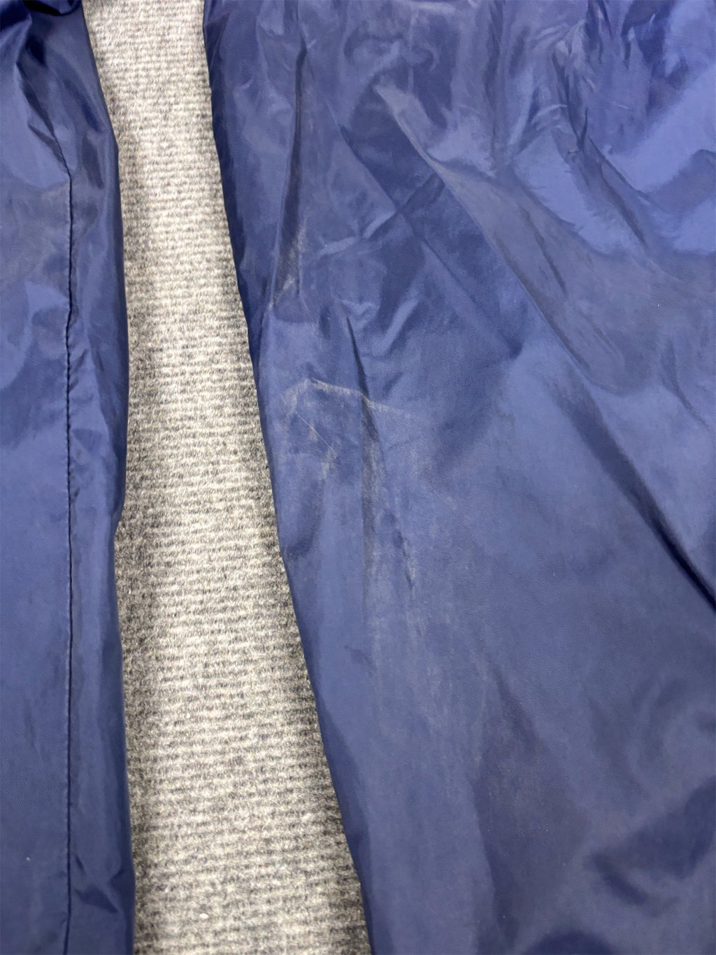 Vintage Y2K Nike Track Pants Men's L Navy White Swoosh Joggers Wide Leg
