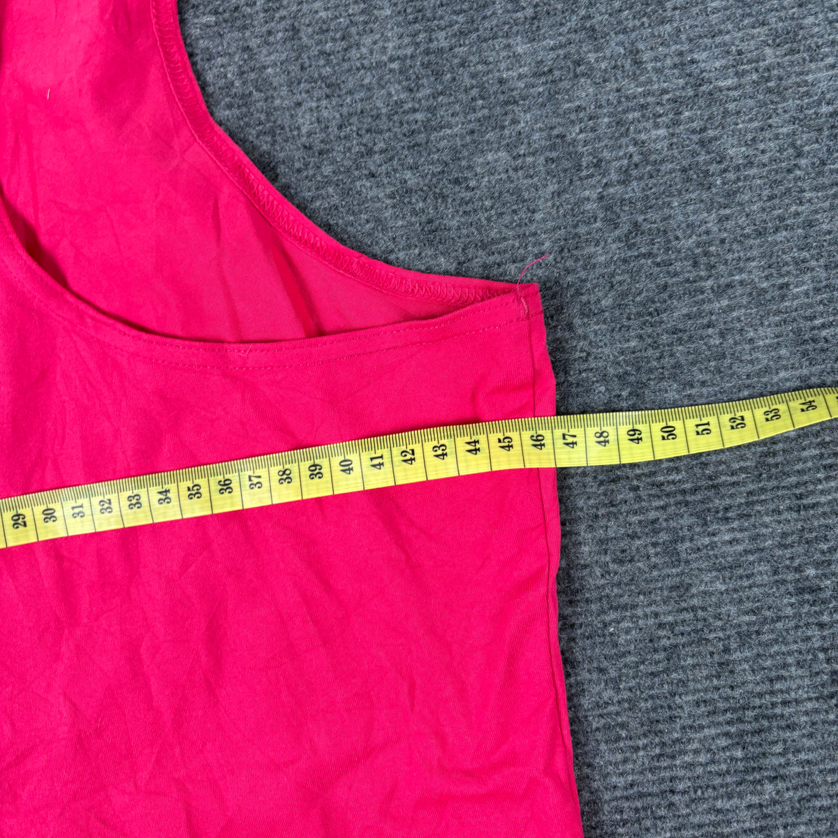 Reebok V-Neck Running Tank Women's Medium Pink Orange Trim Activewear