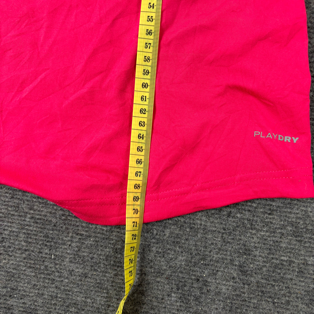 Reebok V-Neck Running Tank Women's Medium Pink Orange Trim Activewear