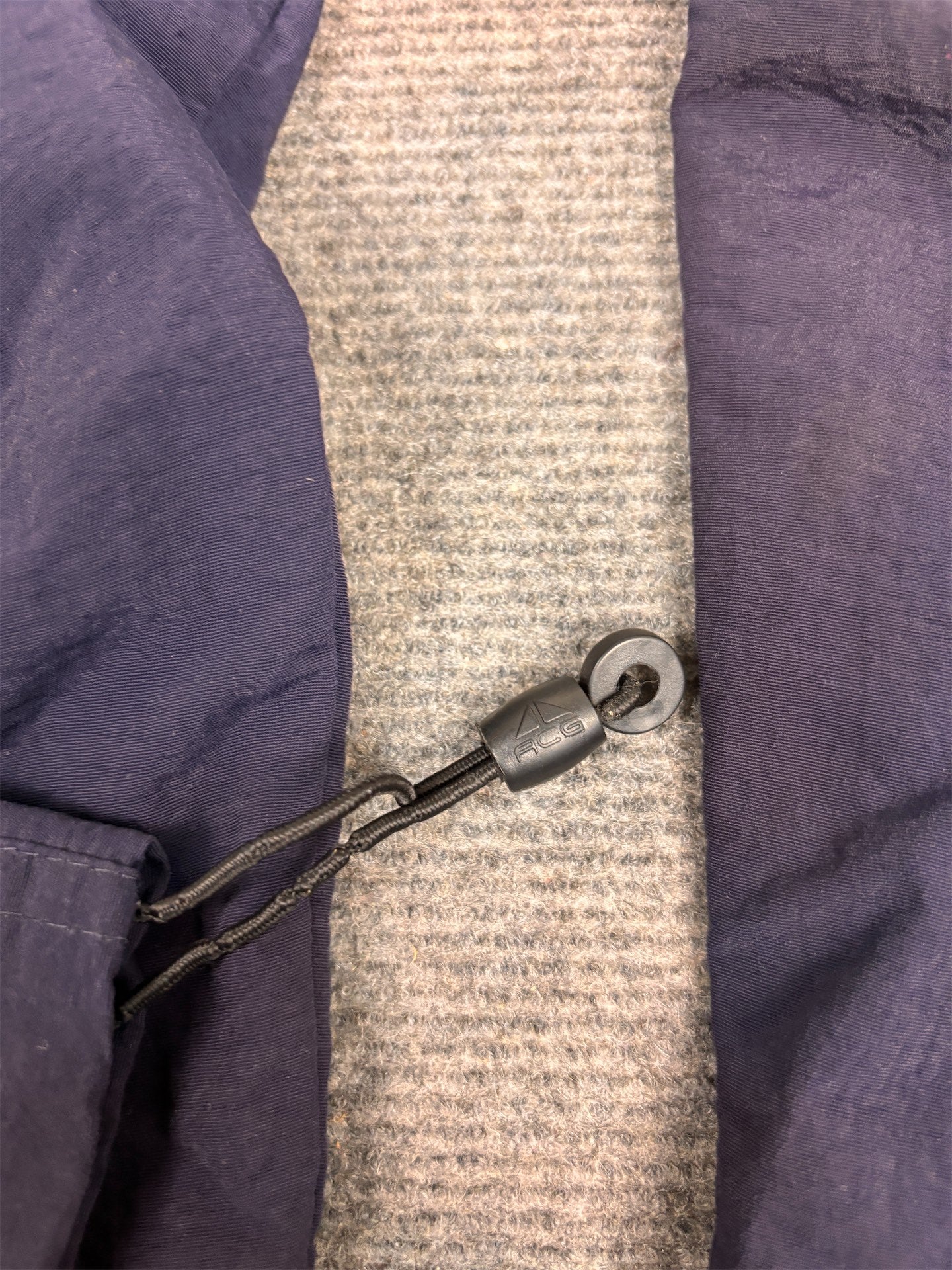 Vintage Y2K Nike ACG Track Pants Men's XL Navy Embroidered Logo Joggers Wide Leg