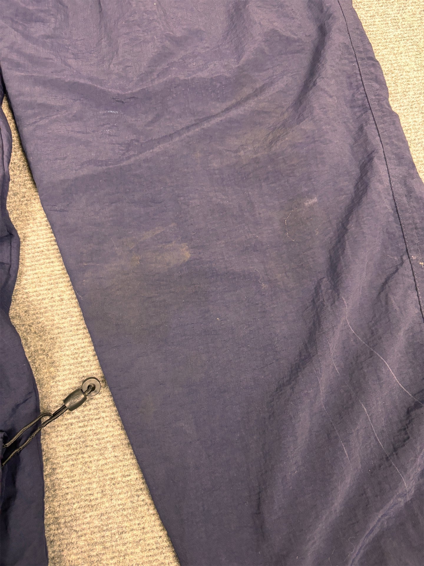 Vintage Y2K Nike ACG Track Pants Men's XL Navy Embroidered Logo Joggers Wide Leg