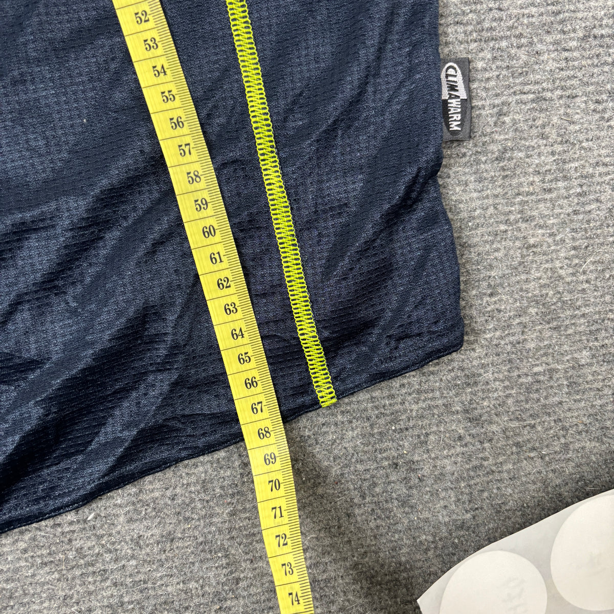 y2k Adidas Climalite Running Long Sleeve Top Men's Small Charcol Yellow Volt Stitching Activewear