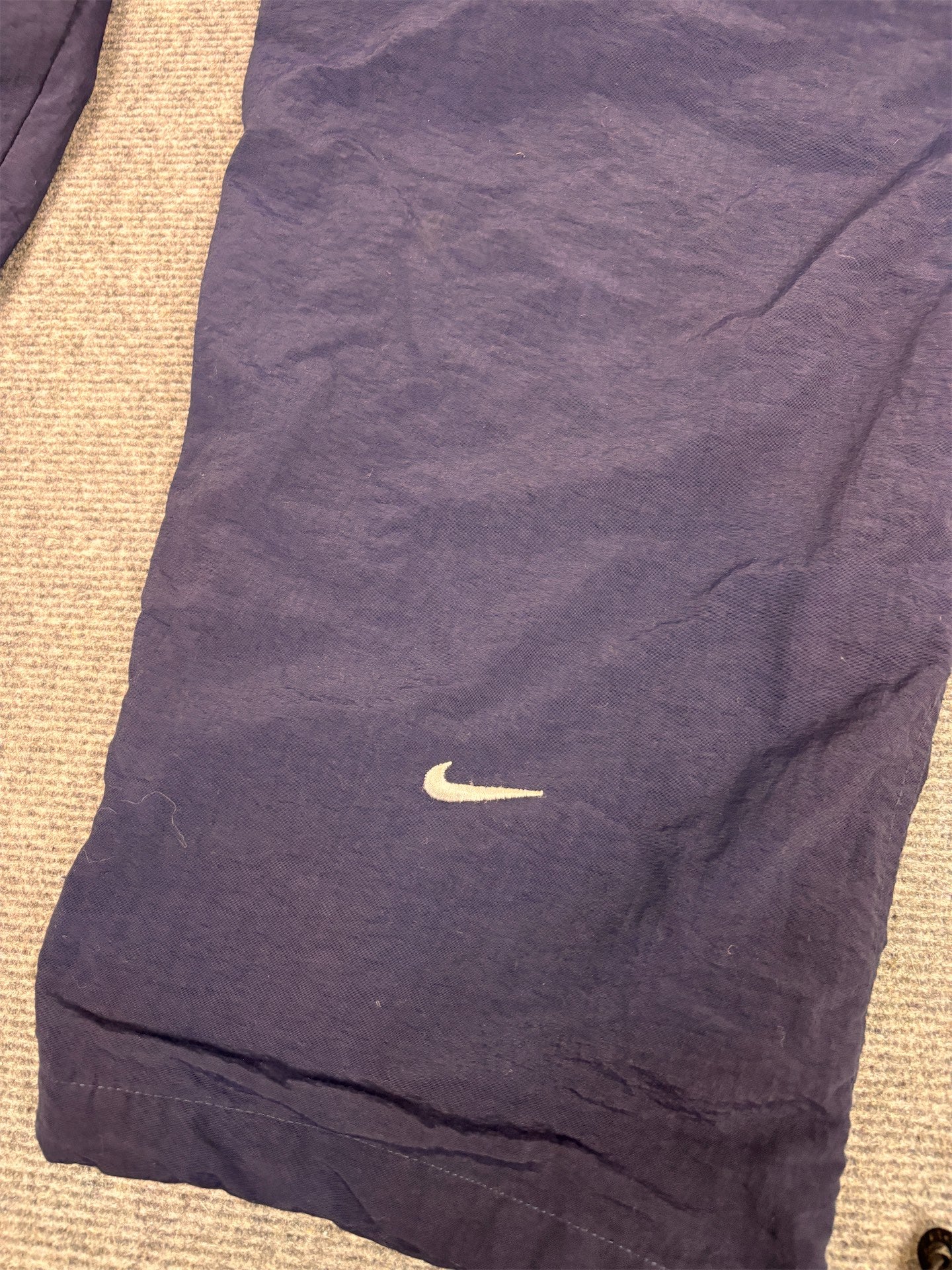 Vintage Y2K Nike ACG Track Pants Men's XL Navy Embroidered Logo Joggers Wide Leg