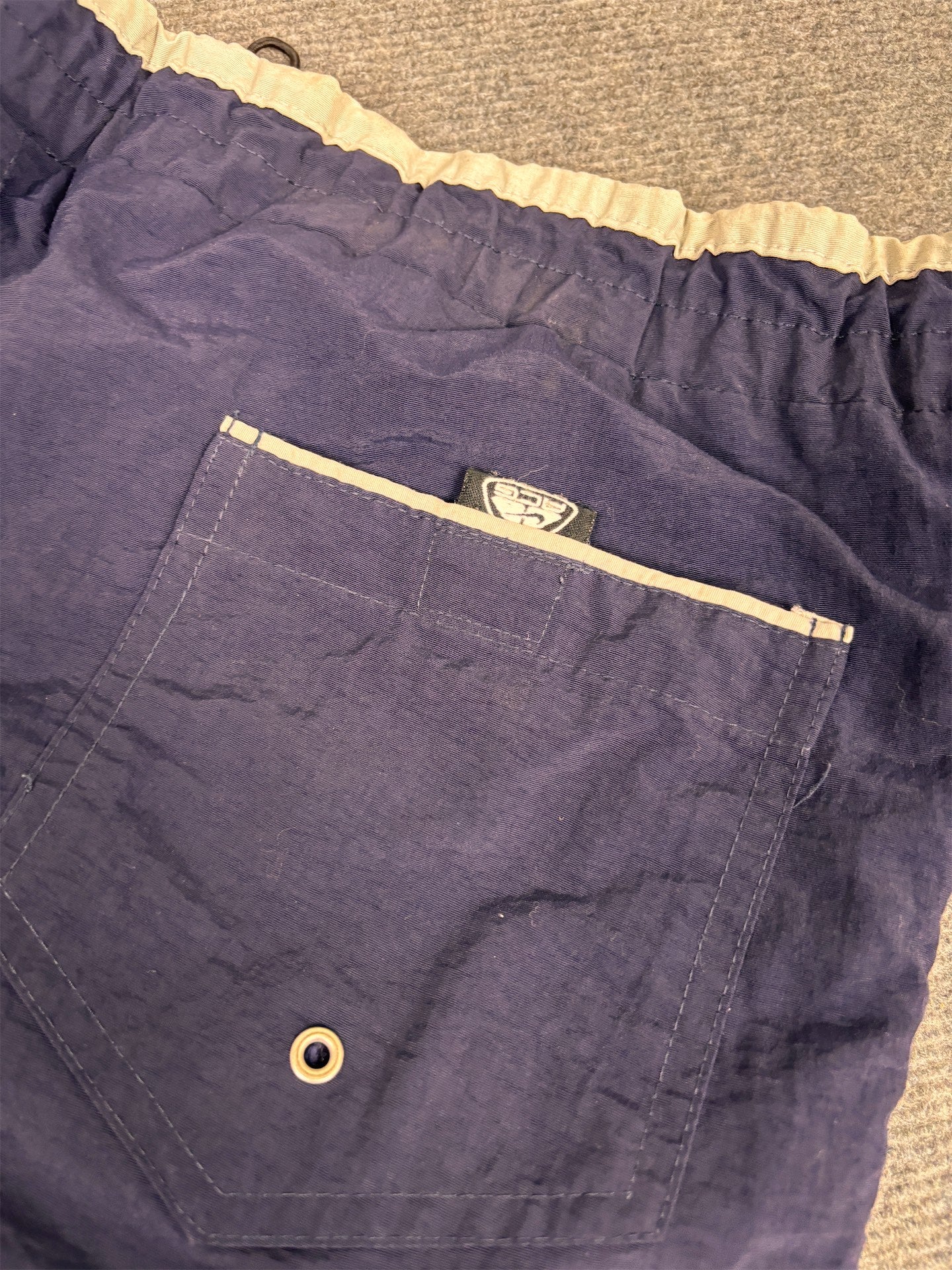 Vintage Y2K Nike ACG Track Pants Men's XL Navy Embroidered Logo Joggers Wide Leg