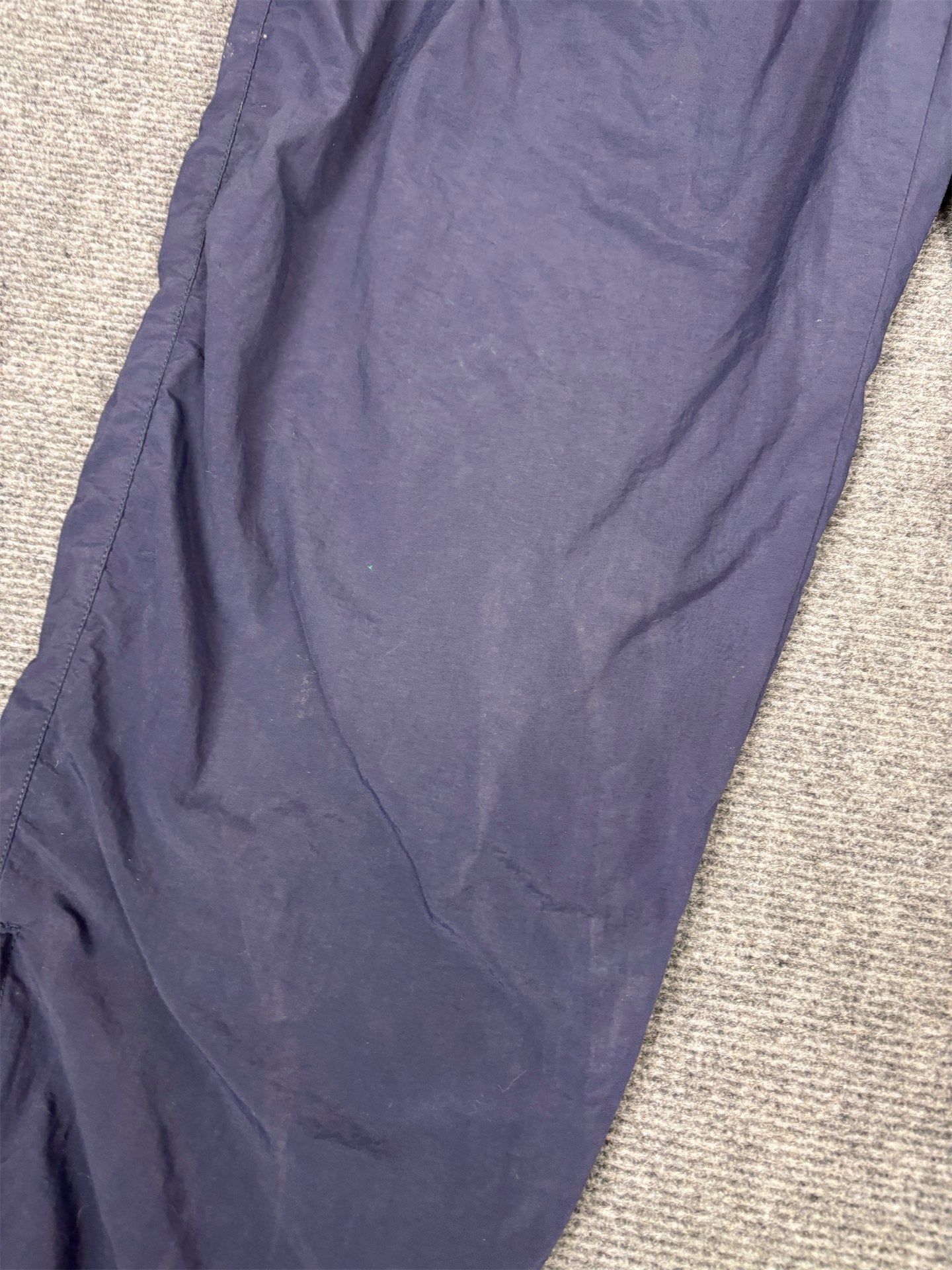 Vintage Y2K Nike Track Pants Men's L Navy White Swoosh Classic Joggers Tapered