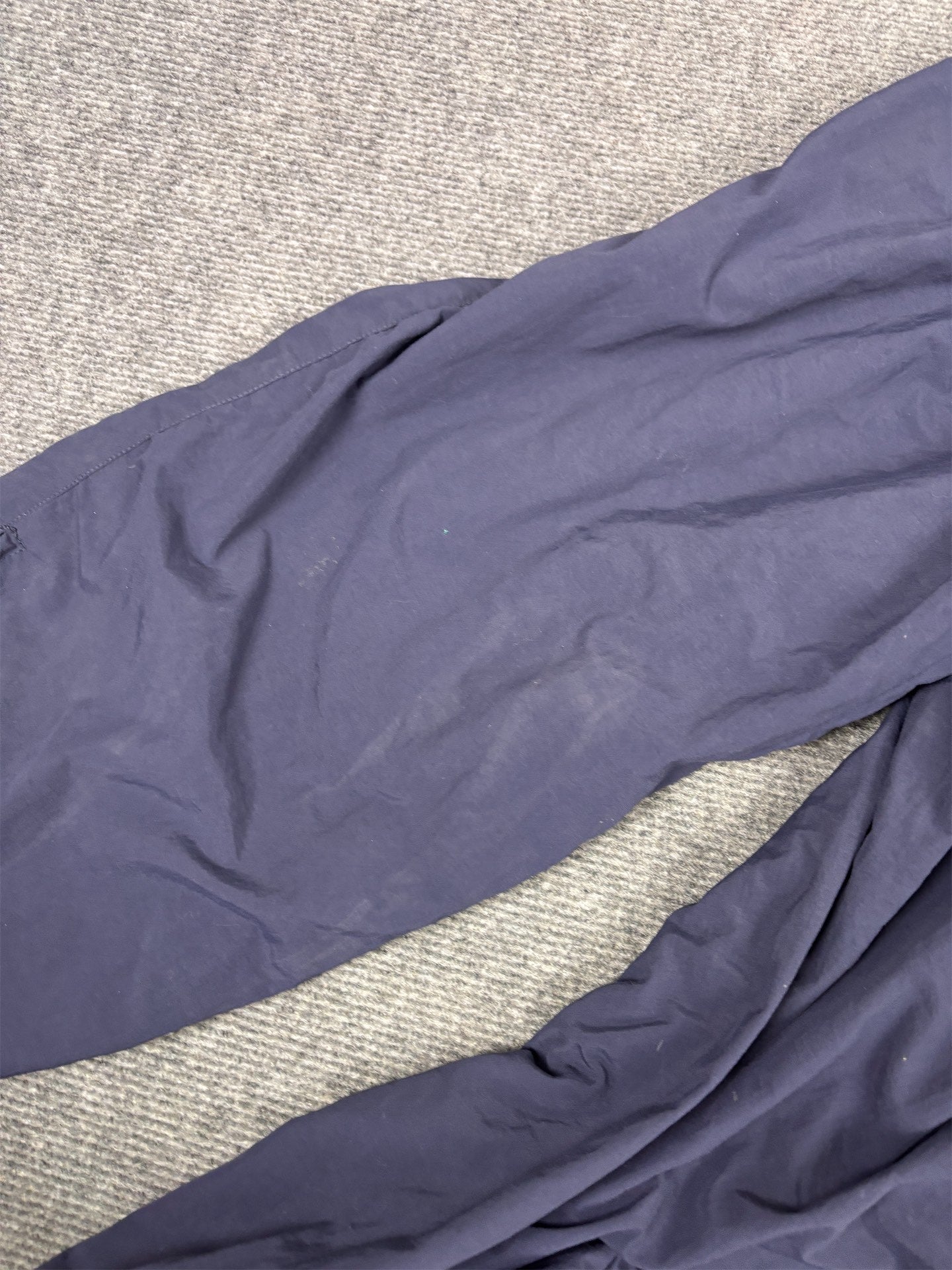 Vintage Y2K Nike Track Pants Men's L Navy White Swoosh Classic Joggers Tapered