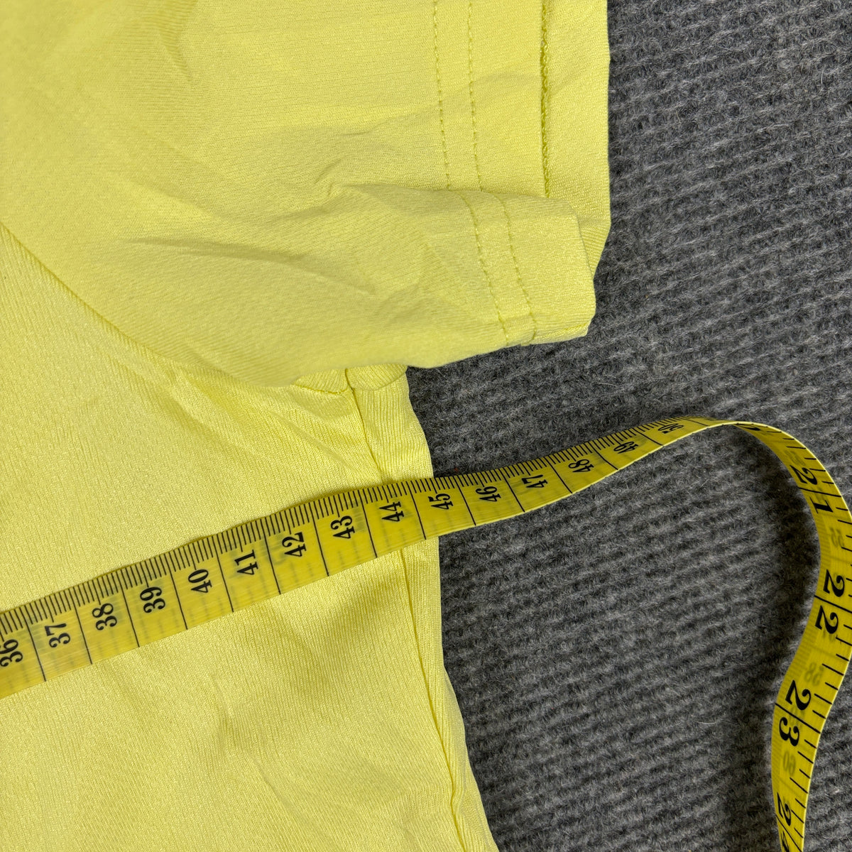 Y2K Fila 1/4 Zip Polo Top Women's XS Yellow Tennis Activewear T-shirt