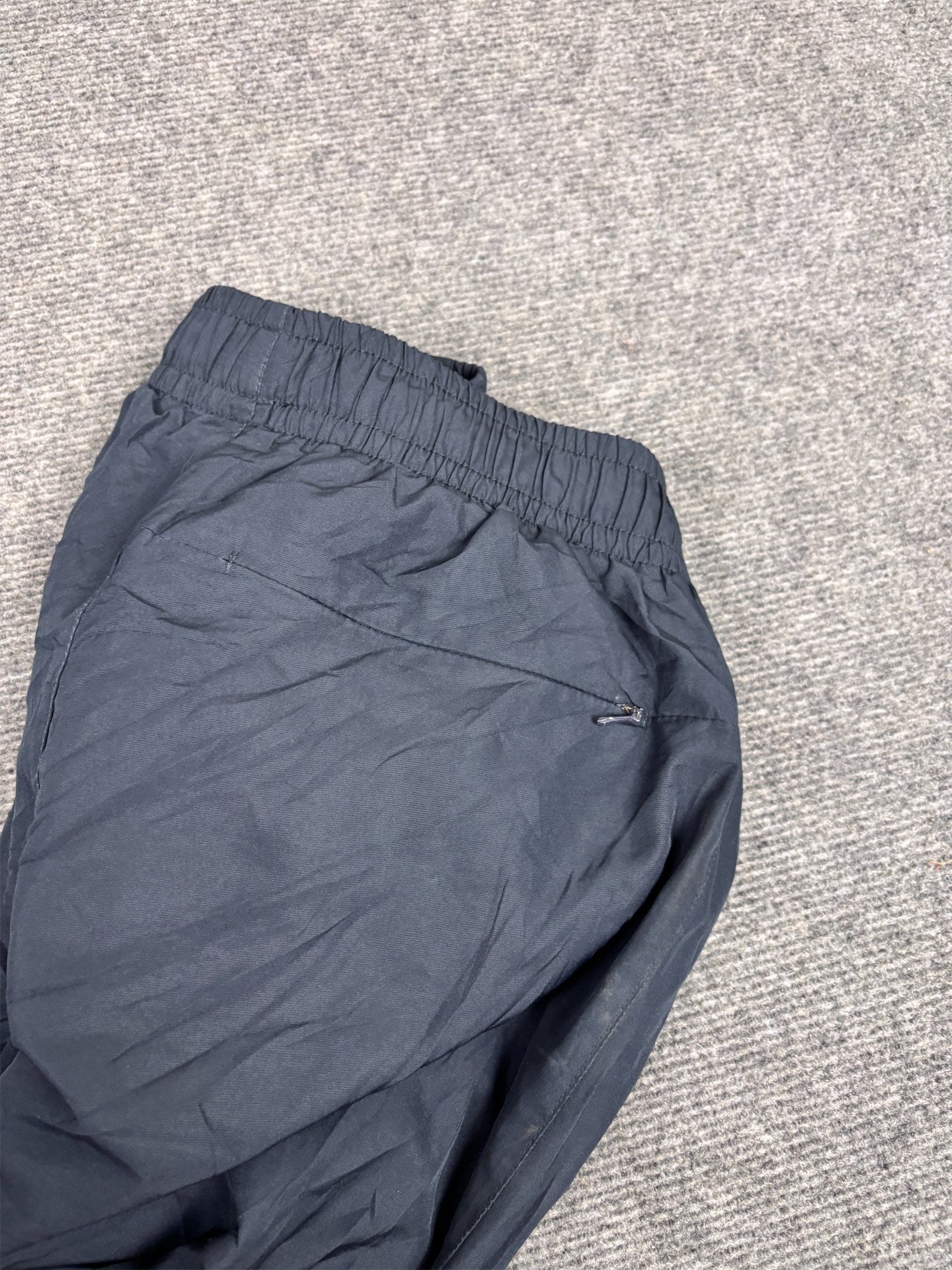 Classic Nike Track Pants Men's M Navy White Spell Out Joggers