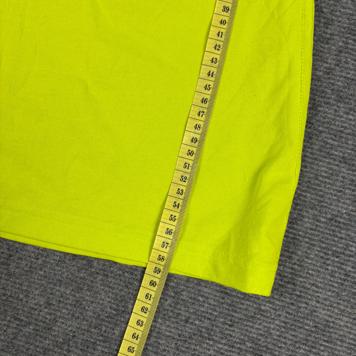 Y2K Puma Sequin Script V-Neck Top Women's XS Lime Green Petite Activewear T-shirt