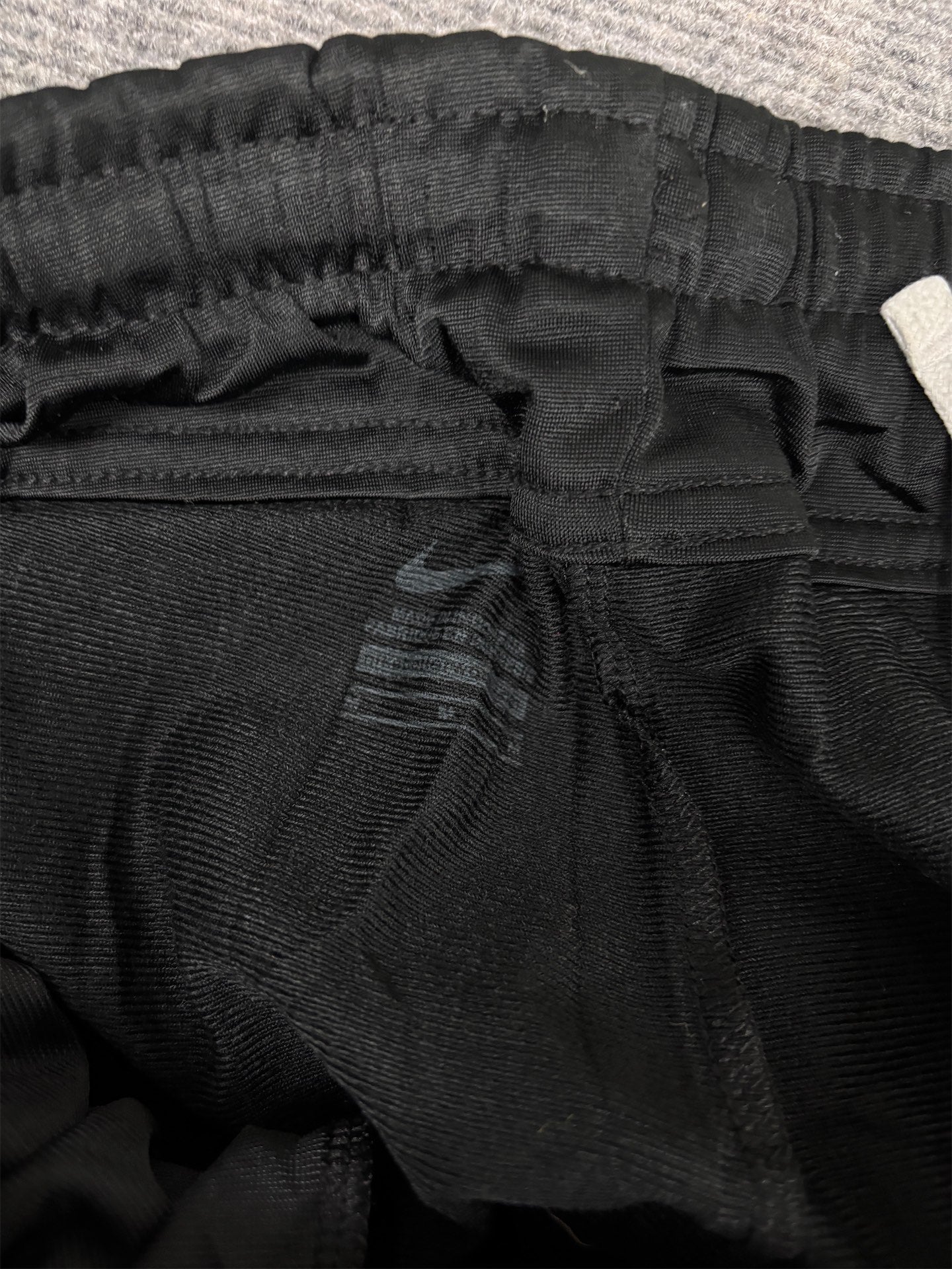 Nike Track Pants Men's M Black White Panel Swoosh Joggers Straight Leg