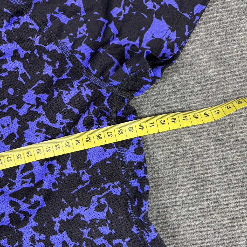 Nike Running Dri-Fit Activewear Top Women's XS Purple Black Print