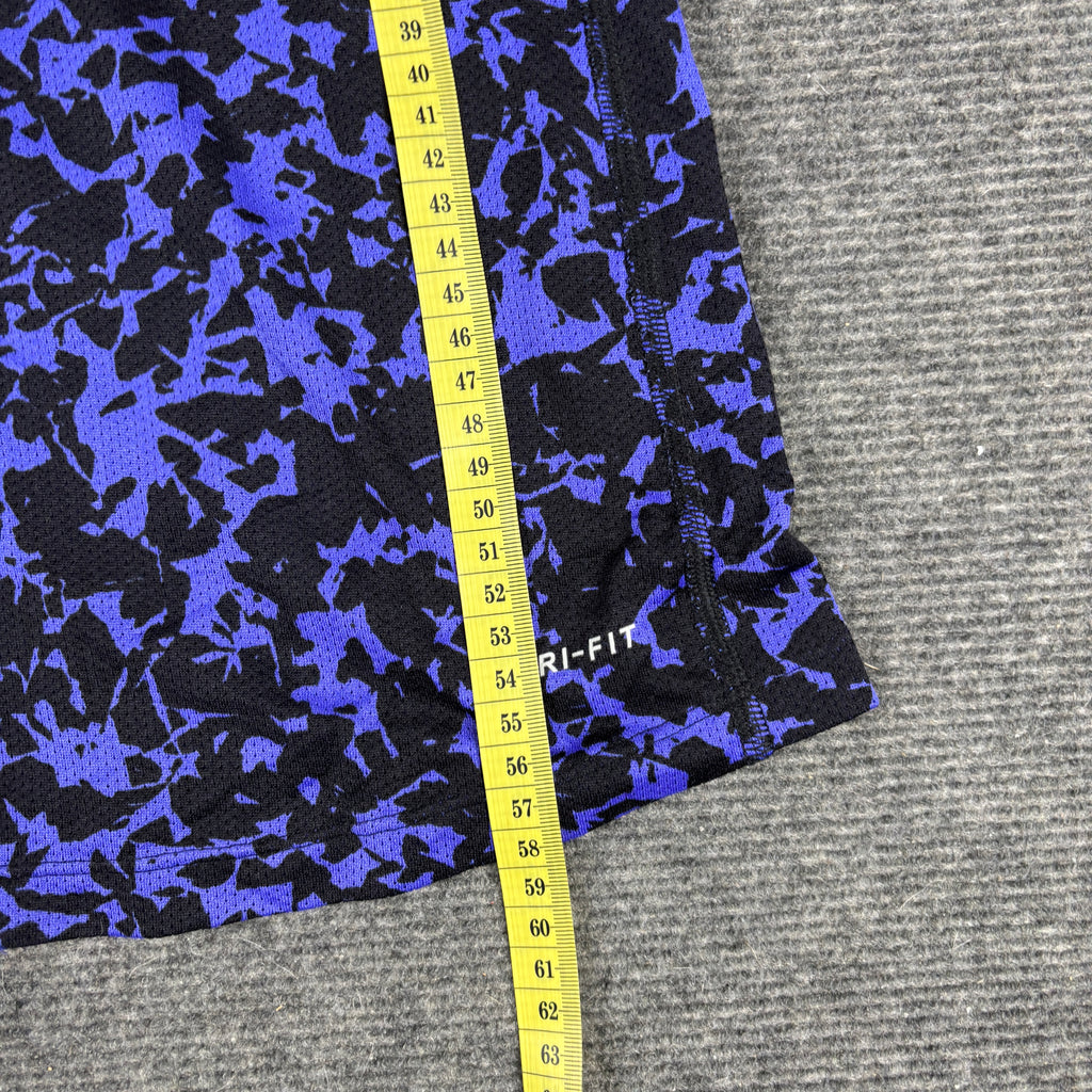 Nike Running Dri-Fit Activewear Top Women's XS Purple Black Print