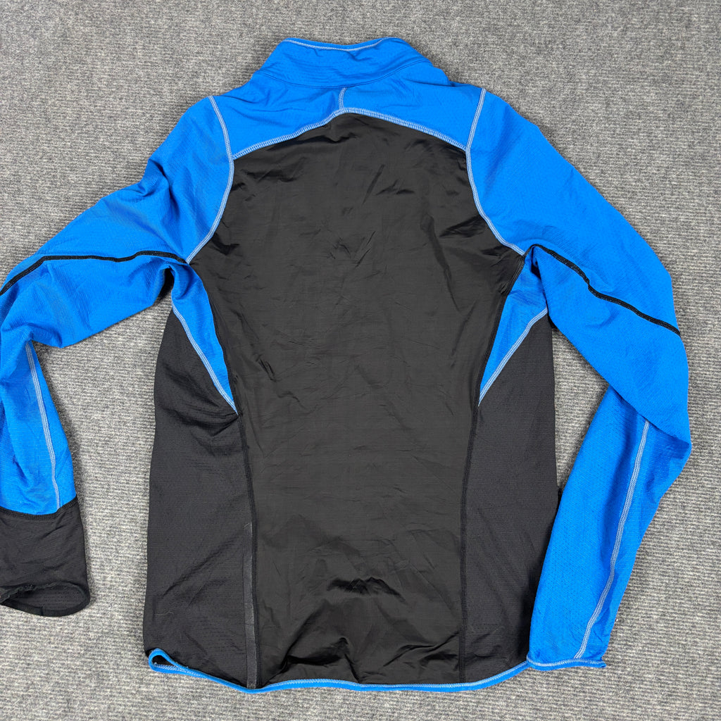 Vintage Y2K Nike Fit 1/4 Zip Top Women's Blue Mock Neck Long Sleeve Activewear