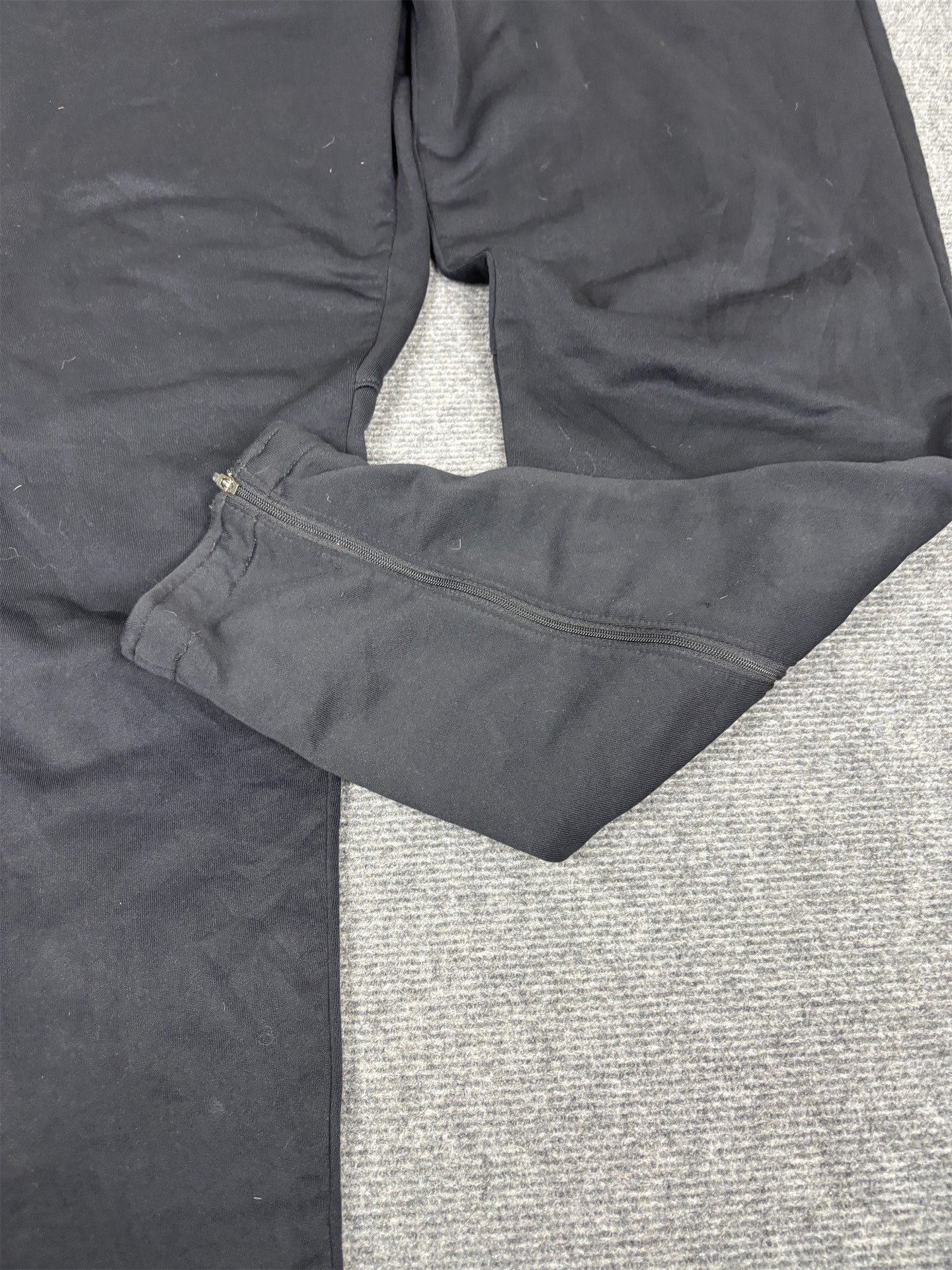 Vintage Y2K Nike Track Pants Men's XL Black White Swoosh Padded Running Joggers Tapered