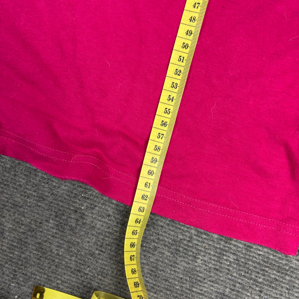 Vintage Y2K Adidas Tank Top Women's Small Pink Spellout Logo Activewear