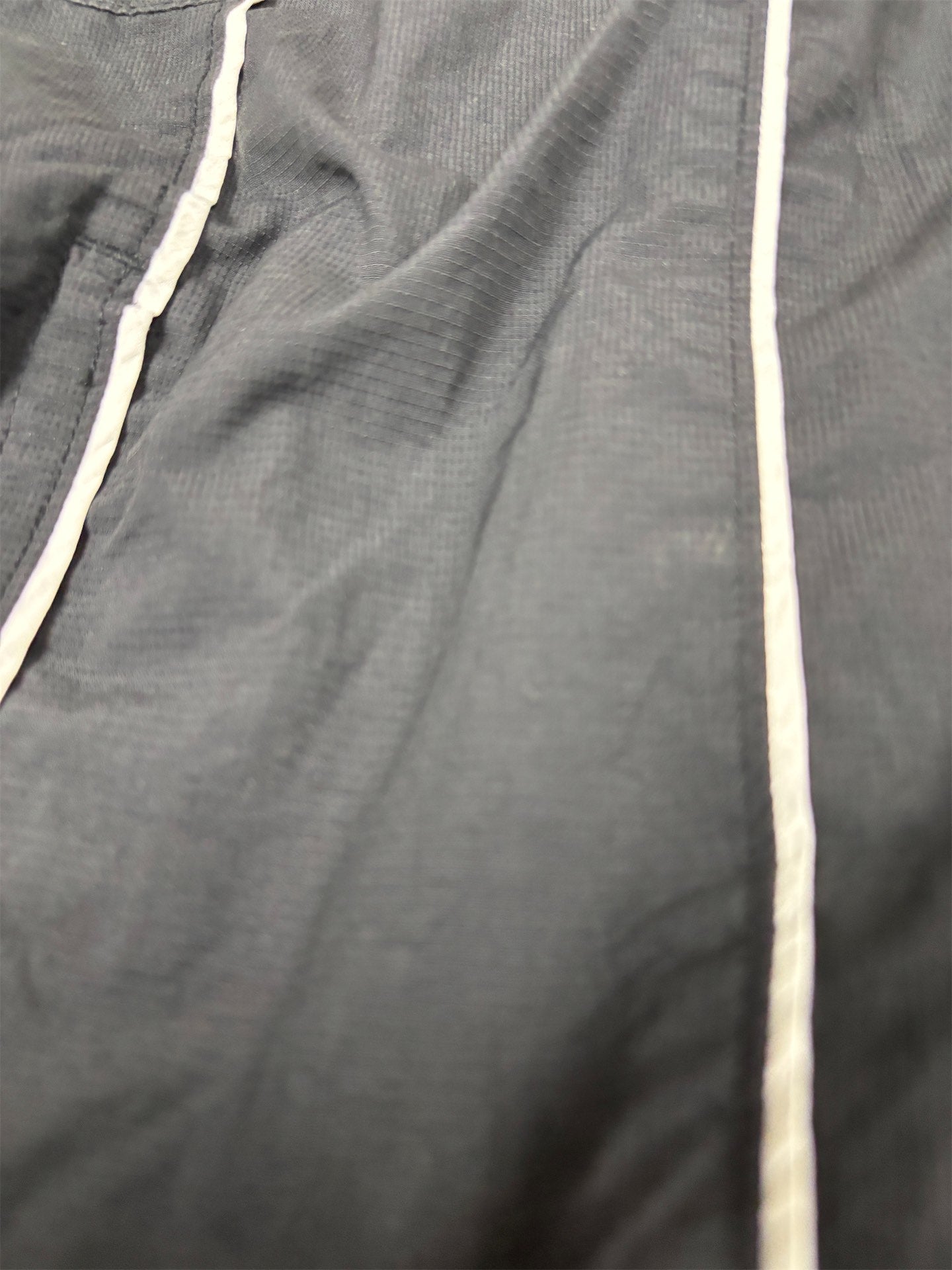 Vintage Y2K Nike x Bauer Track Pants Men's L Black White Piping Nylon Style Joggers Wide Leg