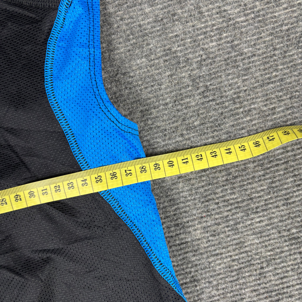 Nike Pro Combat Compression Top Men's Small Sleeveless Black Blue Activewear Tee