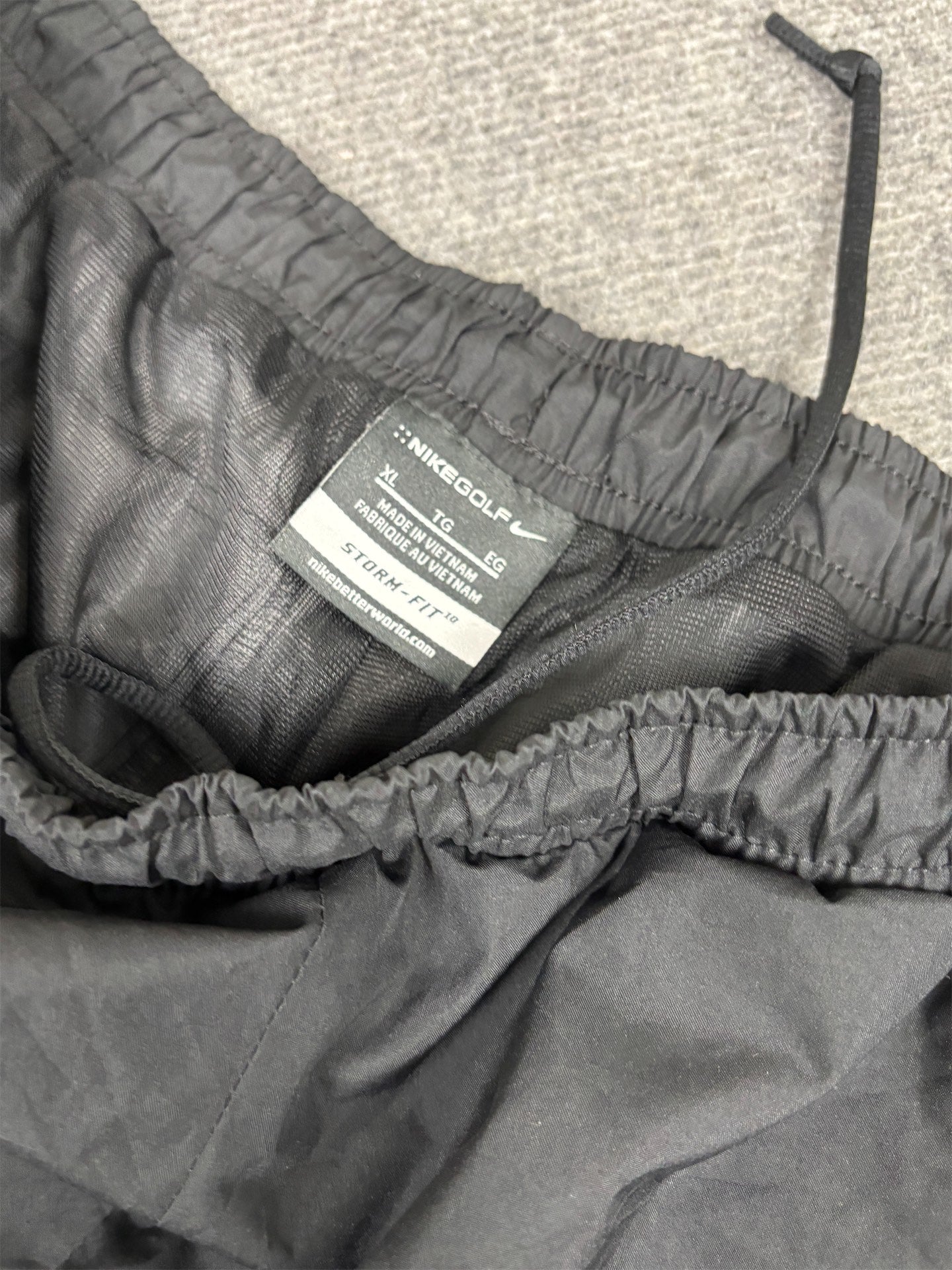 Nike Golf Track Pants Men's XL Black Storm-fit Joggers Wide Leg