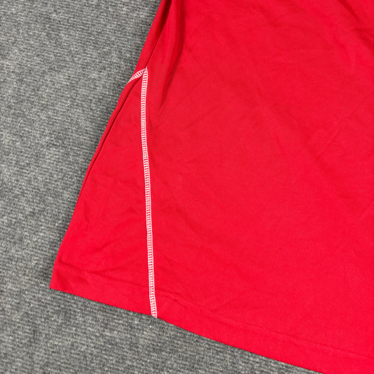 Y2K Kappa Training T-shirt Men's Medium Red White Stitching Omini Logo Sleeves Activewear