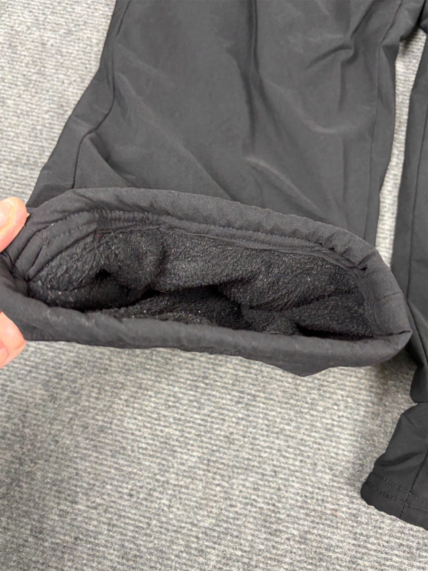 Nike Aerolayer Track Pants Men's S Black Fleece Interior Windbreaker Joggers Wide Leg