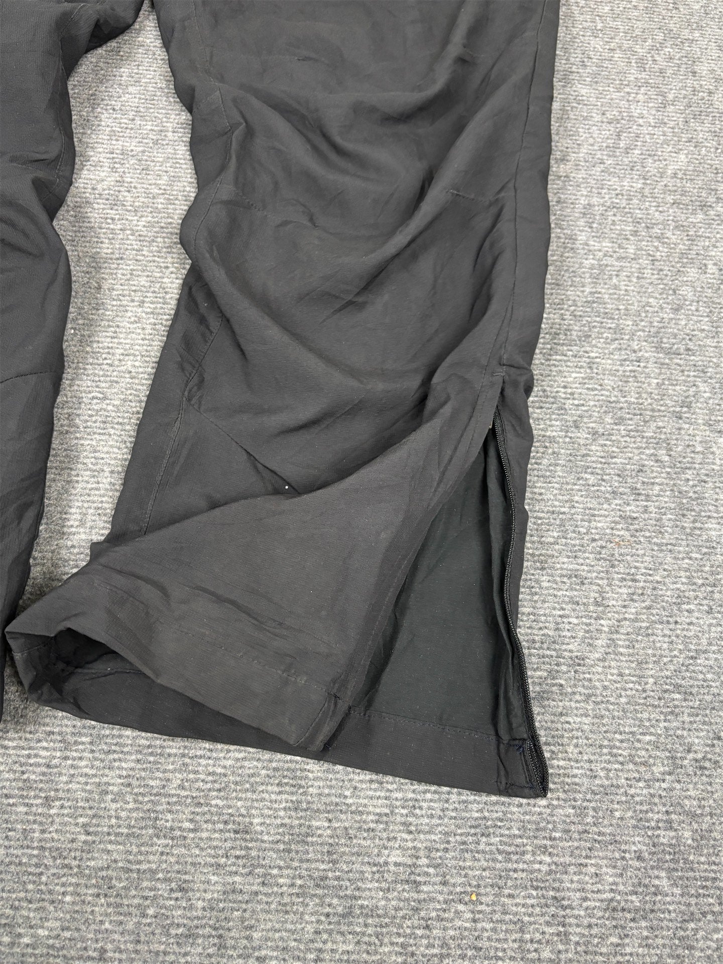 Nike Football Track Pants Men's L Black White Swoosh 7/8 Ankle Length Dr-Fit