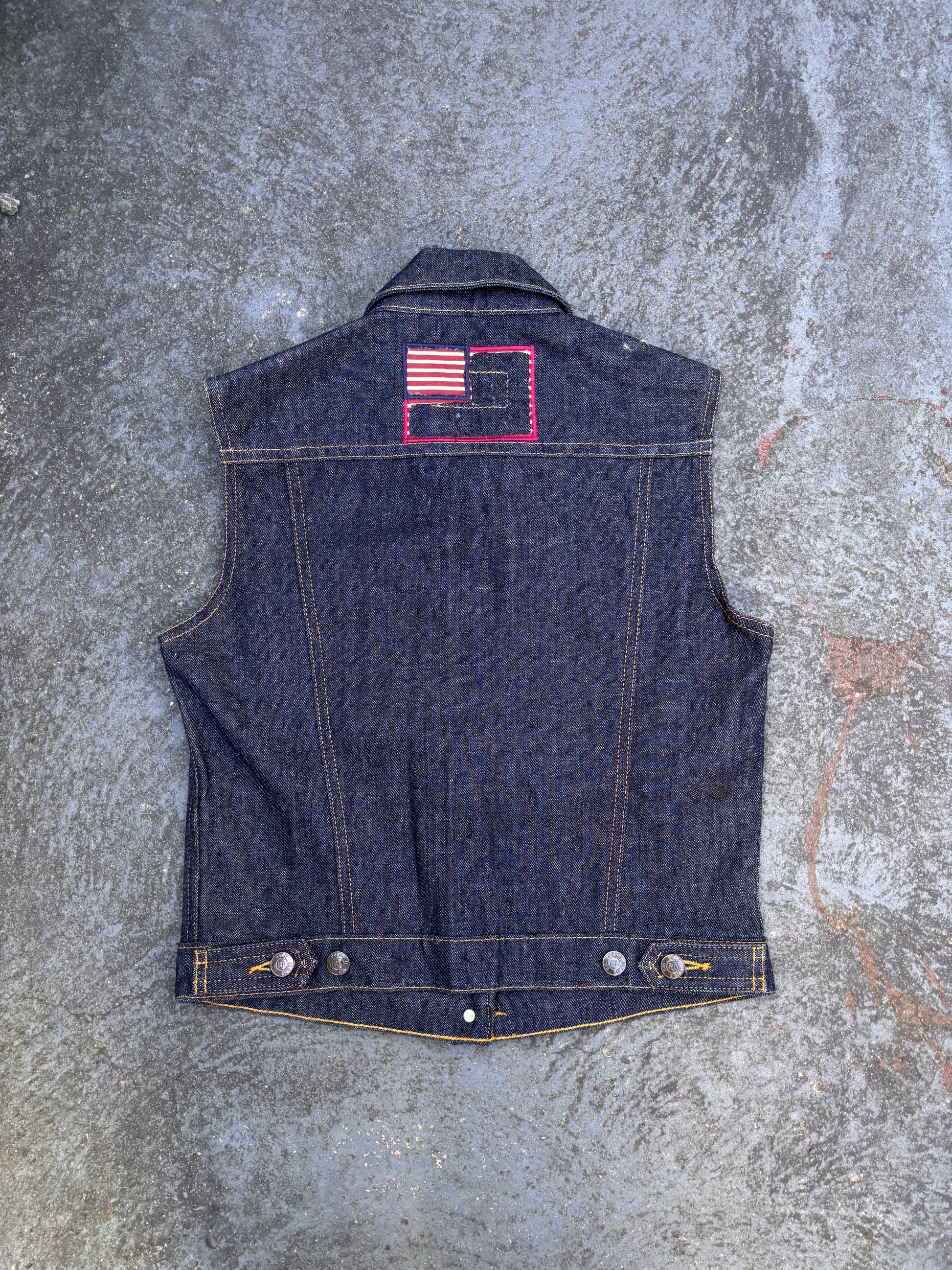 Vintage 90s Polo Jeans Co. Ralph Lauren Denim Vest Women’s S Dark Wash